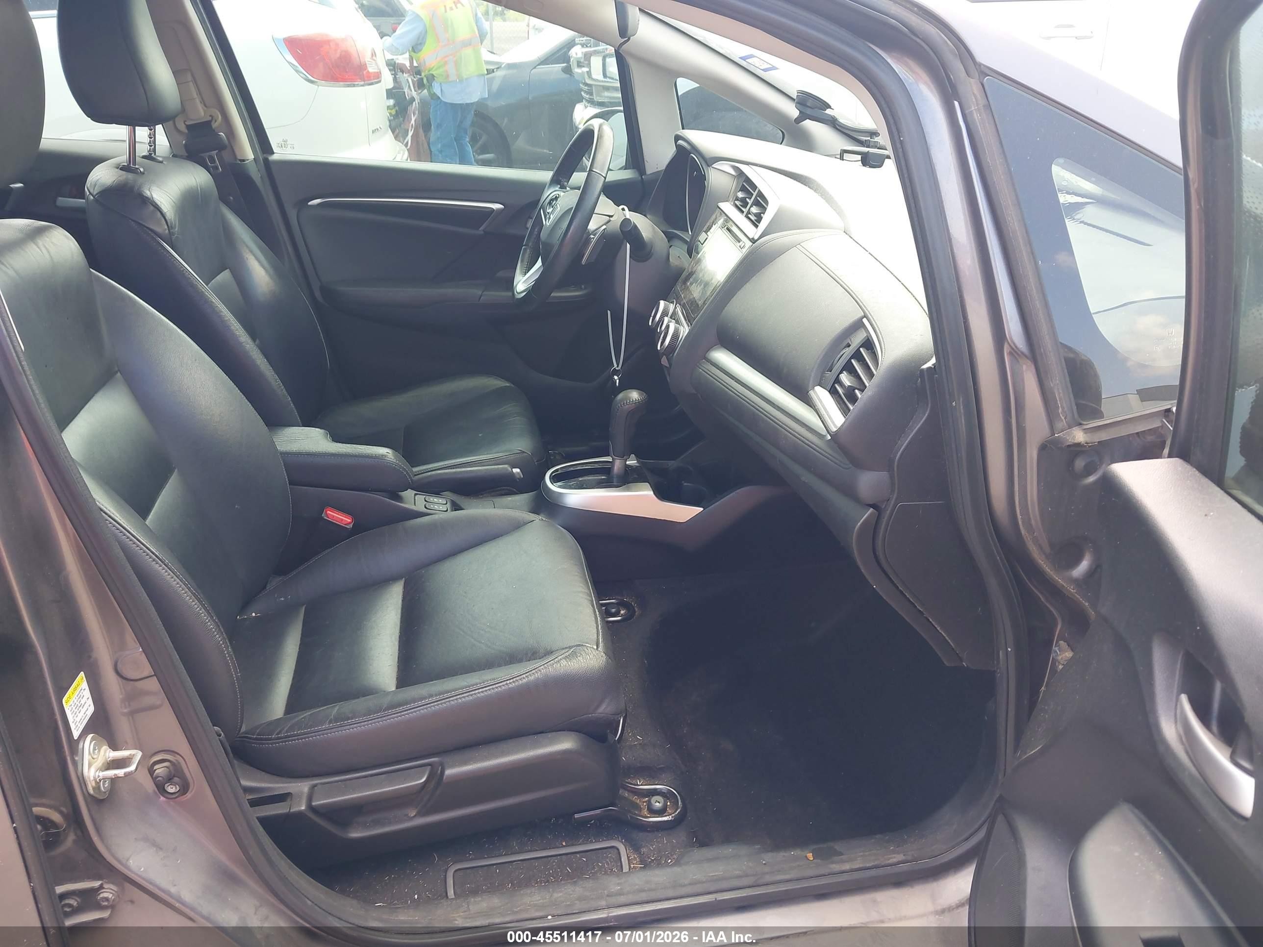 2015 Honda Fit Ex/ex-l Gray vin: 3HGGK5H87FM764290