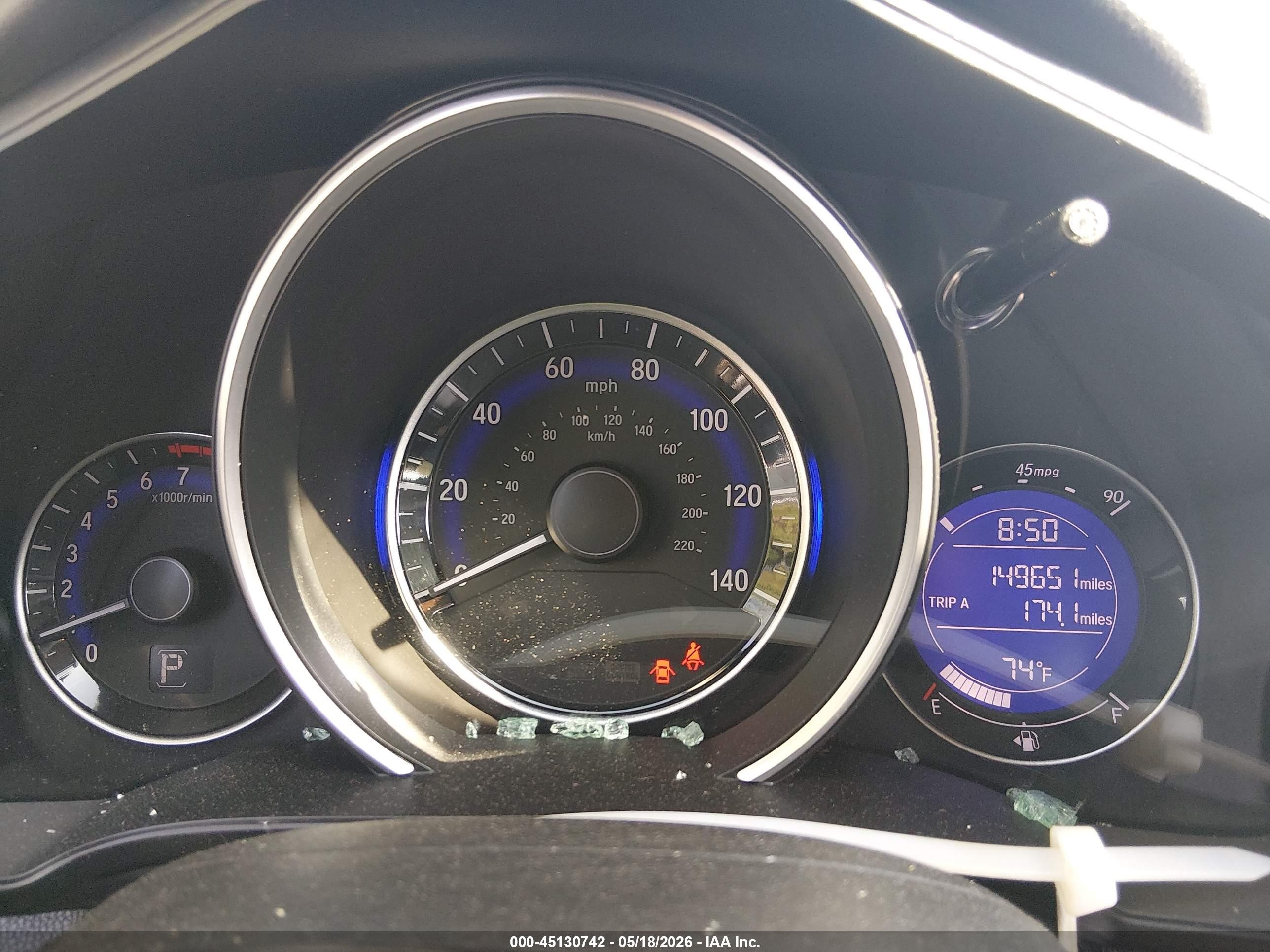 2015 Honda Fit Ex/ex-l Purple vin: 3HGGK5H87FM764841