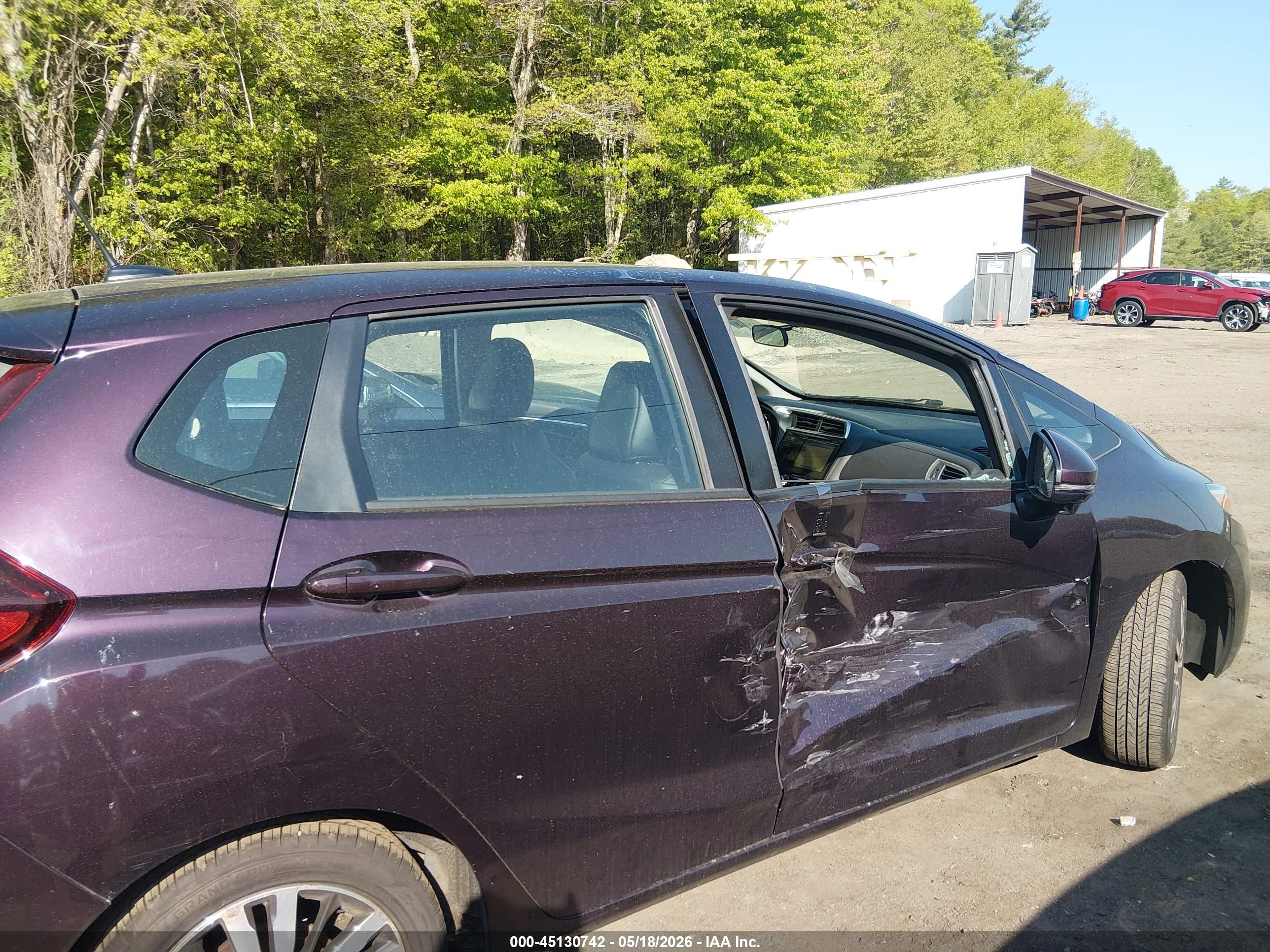 2015 Honda Fit Ex/ex-l Purple vin: 3HGGK5H87FM764841