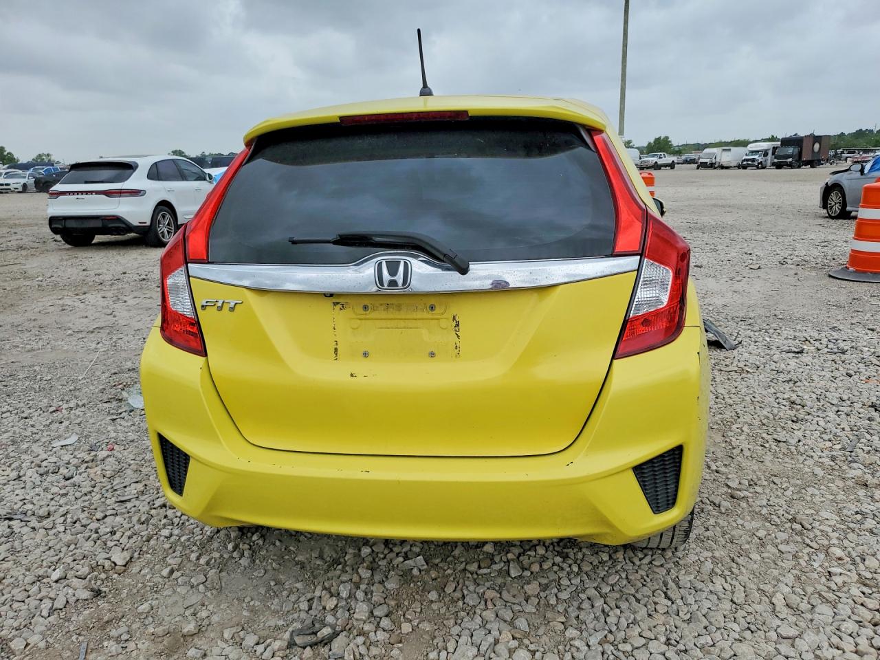 2015 Honda Fit Ex Yellow vin: 3HGGK5H87FM765147