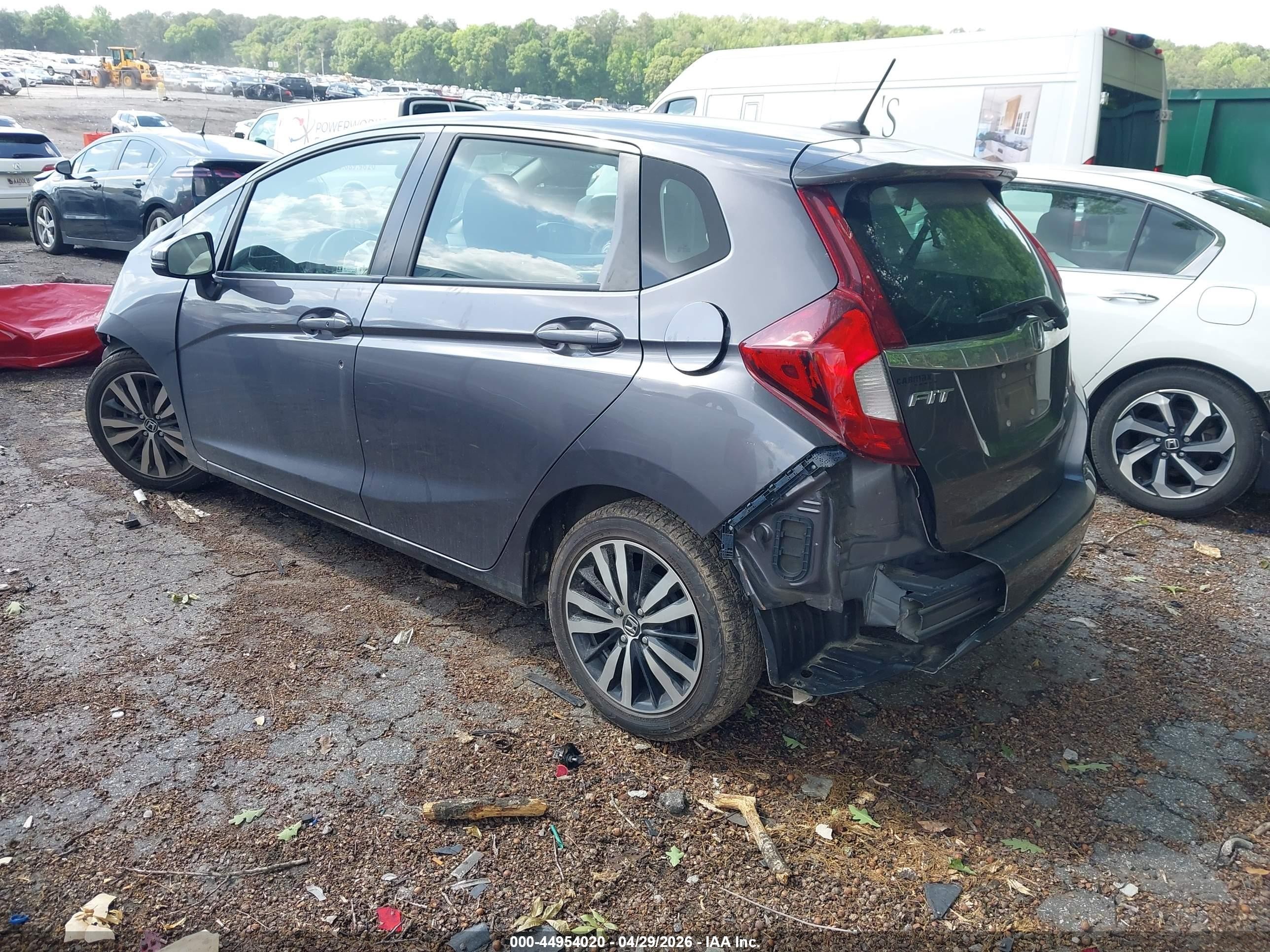 2019 Honda Fit Ex Серый vin: 3HGGK5H87KM719229