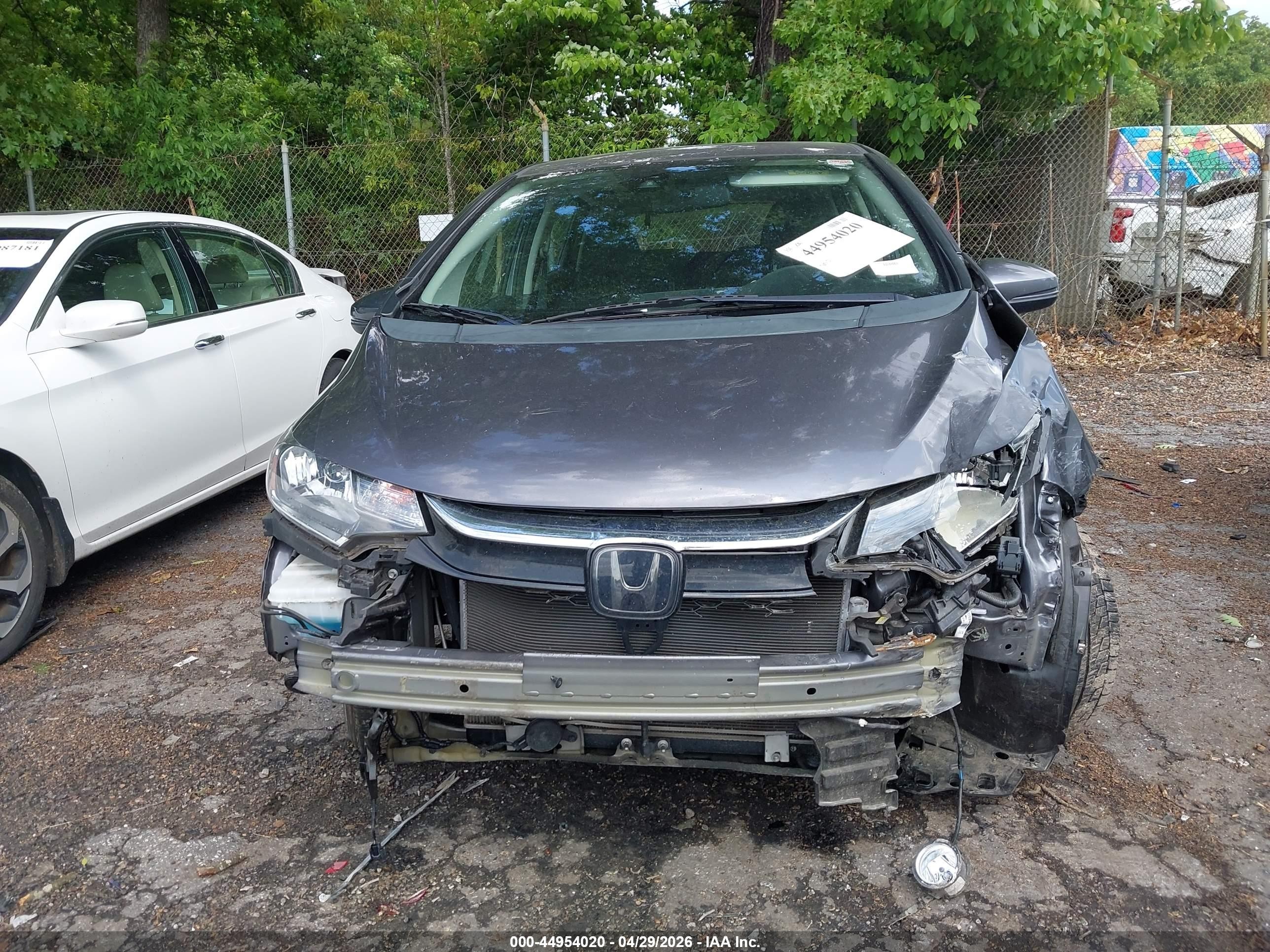 2019 Honda Fit Ex Серый vin: 3HGGK5H87KM719229
