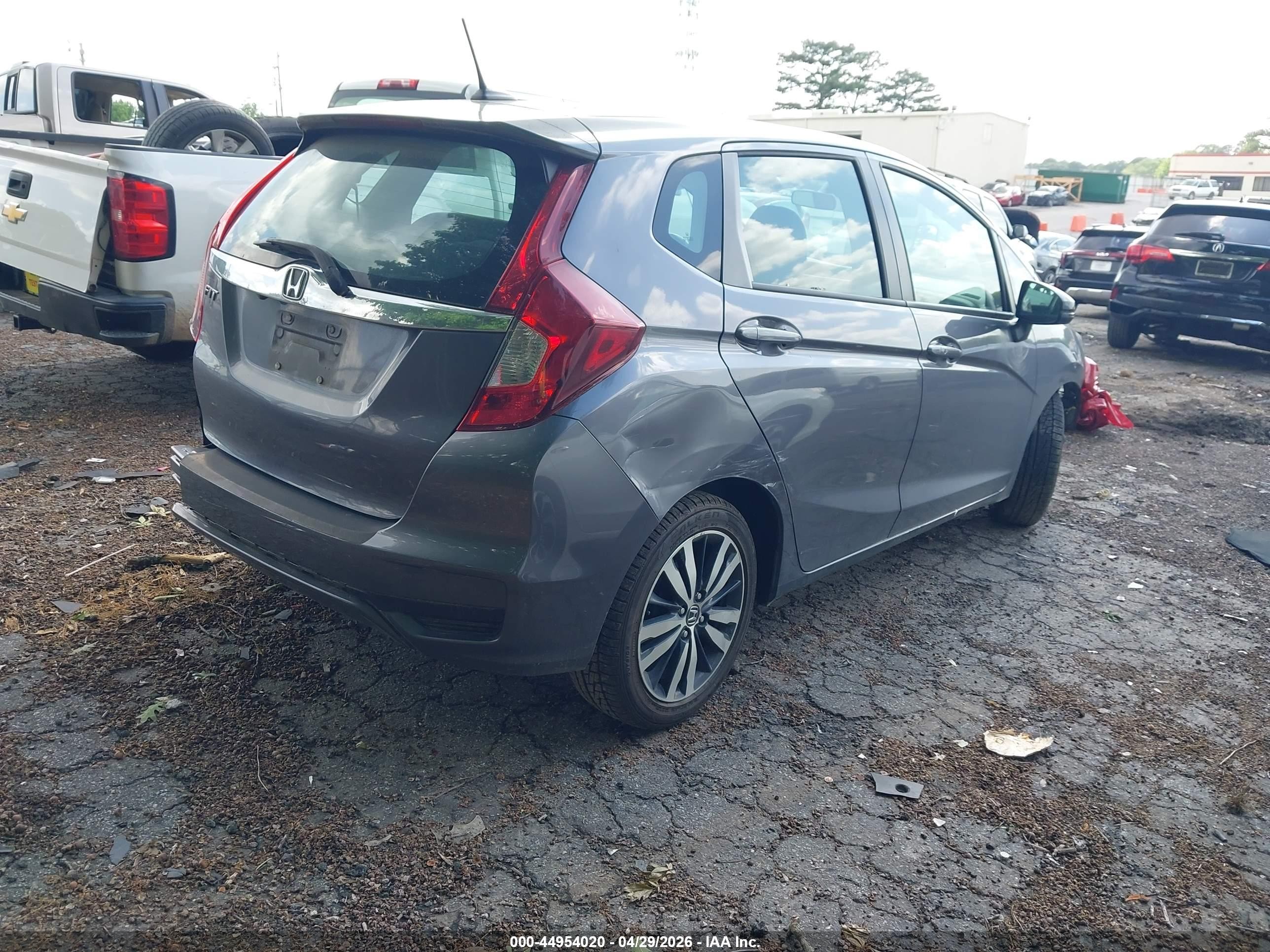 2019 Honda Fit Ex Серый vin: 3HGGK5H87KM719229