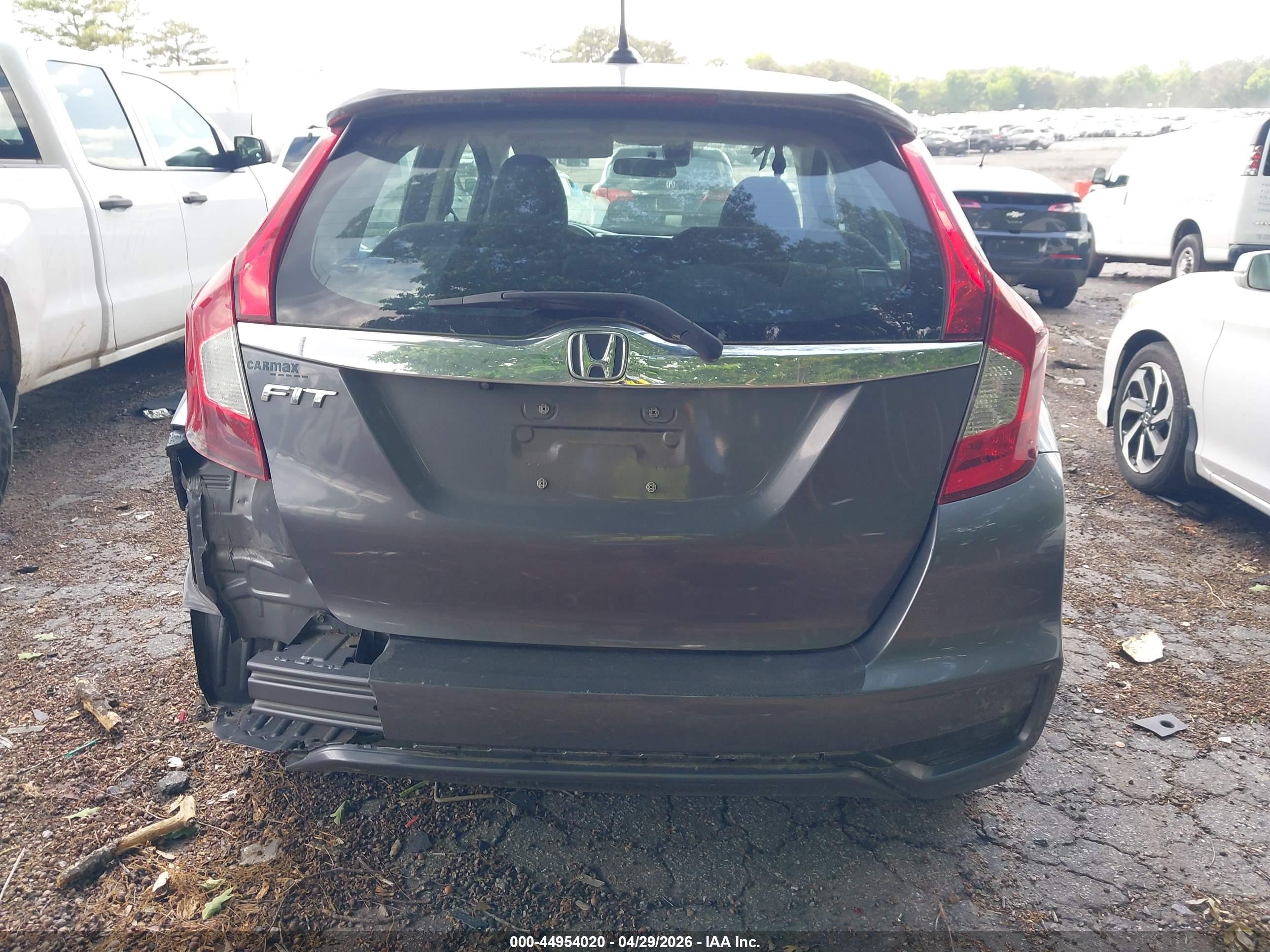 2019 Honda Fit Ex Серый vin: 3HGGK5H87KM719229