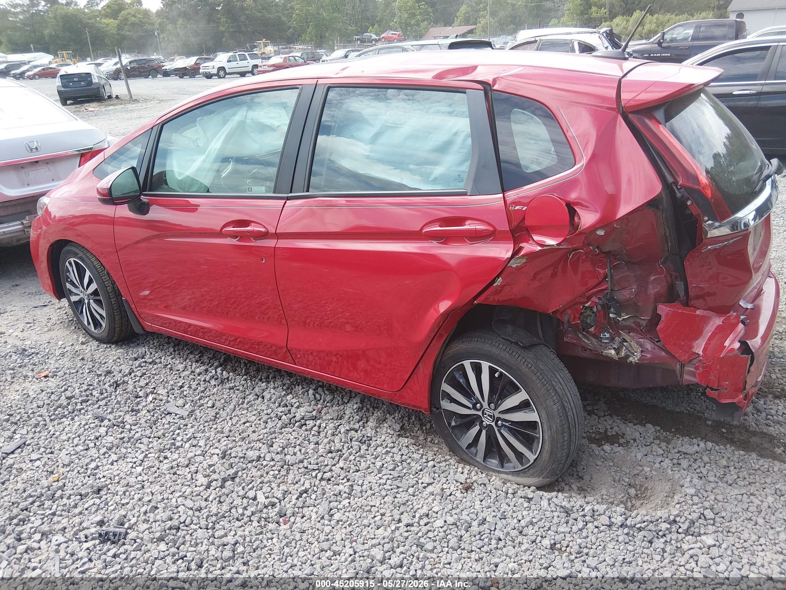 2020 Honda Fit Ex Red vin: 3HGGK5H87LM728725