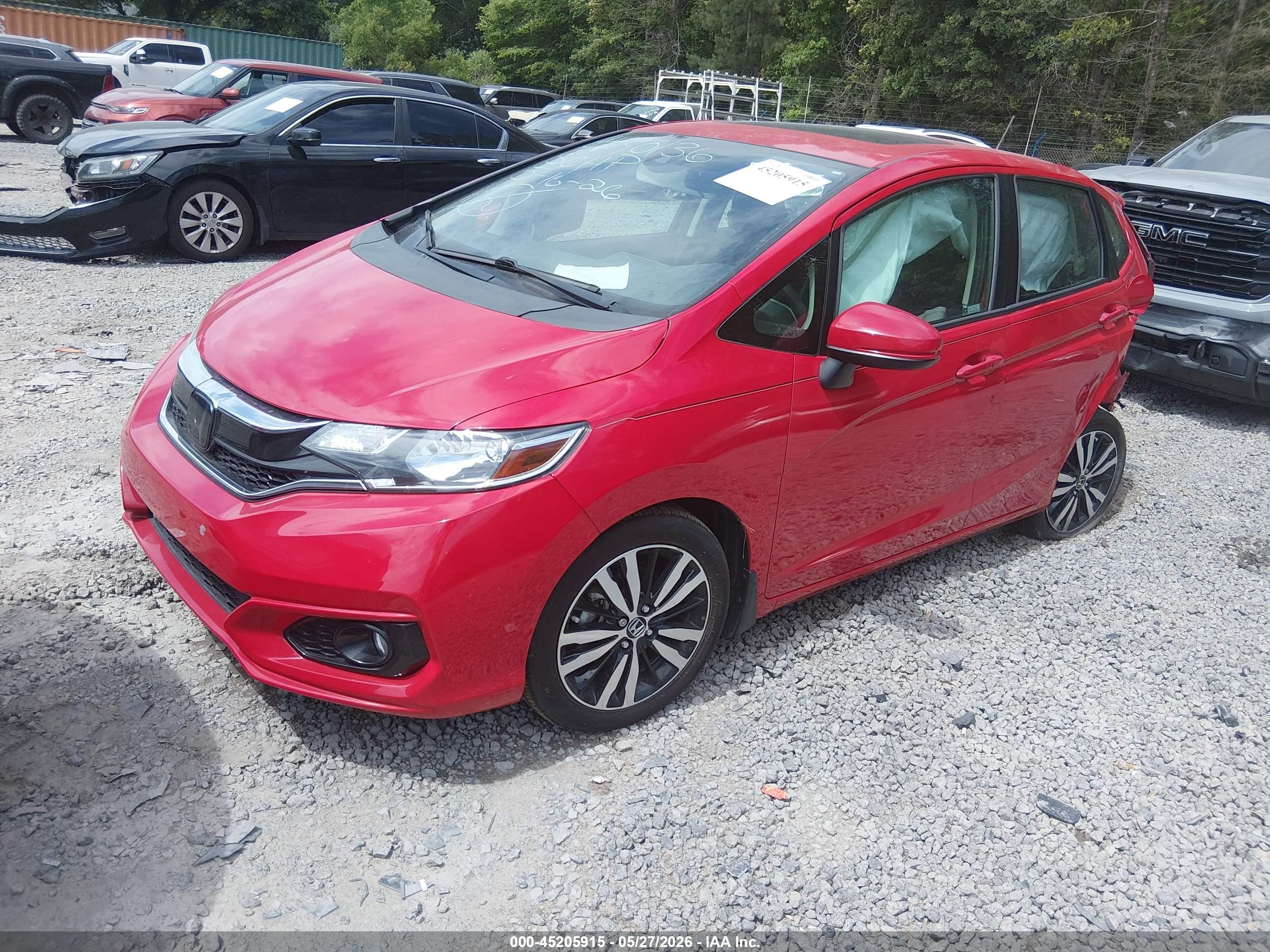 2020 Honda Fit Ex Red vin: 3HGGK5H87LM728725