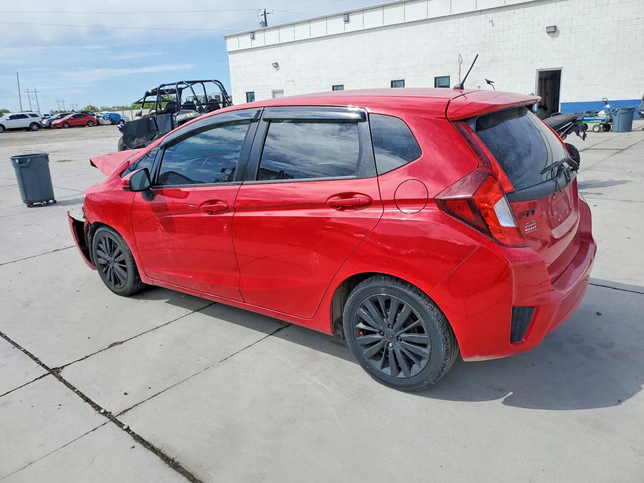 2015 Honda Fit Ex Red vin: 3HGGK5H88FM702218