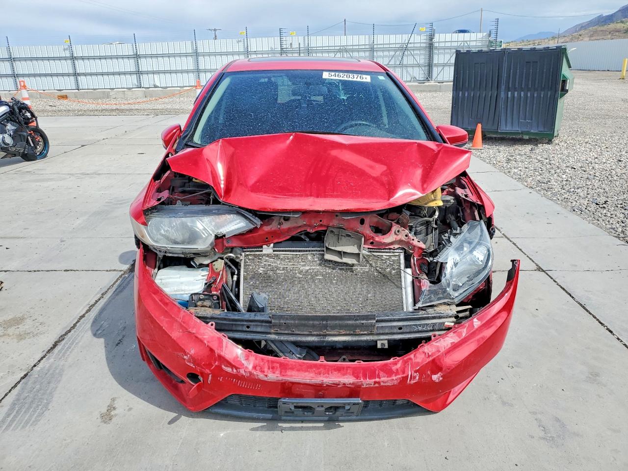 2015 Honda Fit Ex Red vin: 3HGGK5H88FM702218