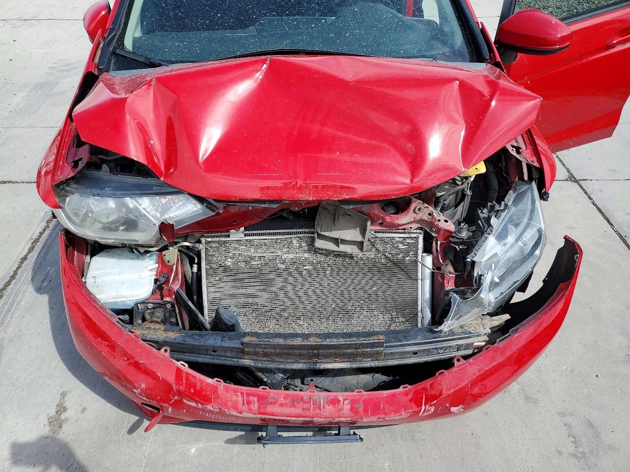 2015 Honda Fit Ex Red vin: 3HGGK5H88FM702218