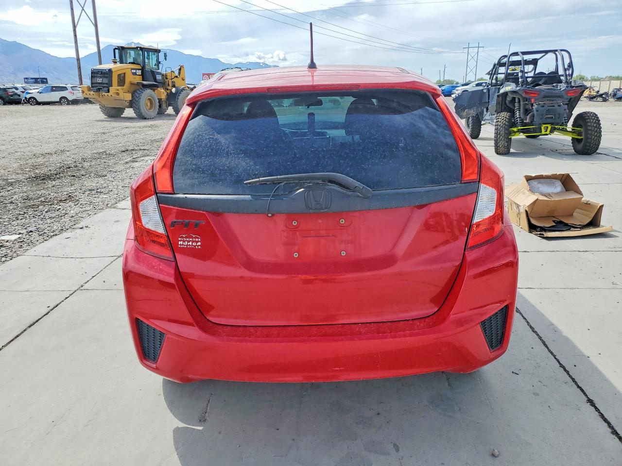 2015 Honda Fit Ex Red vin: 3HGGK5H88FM702218