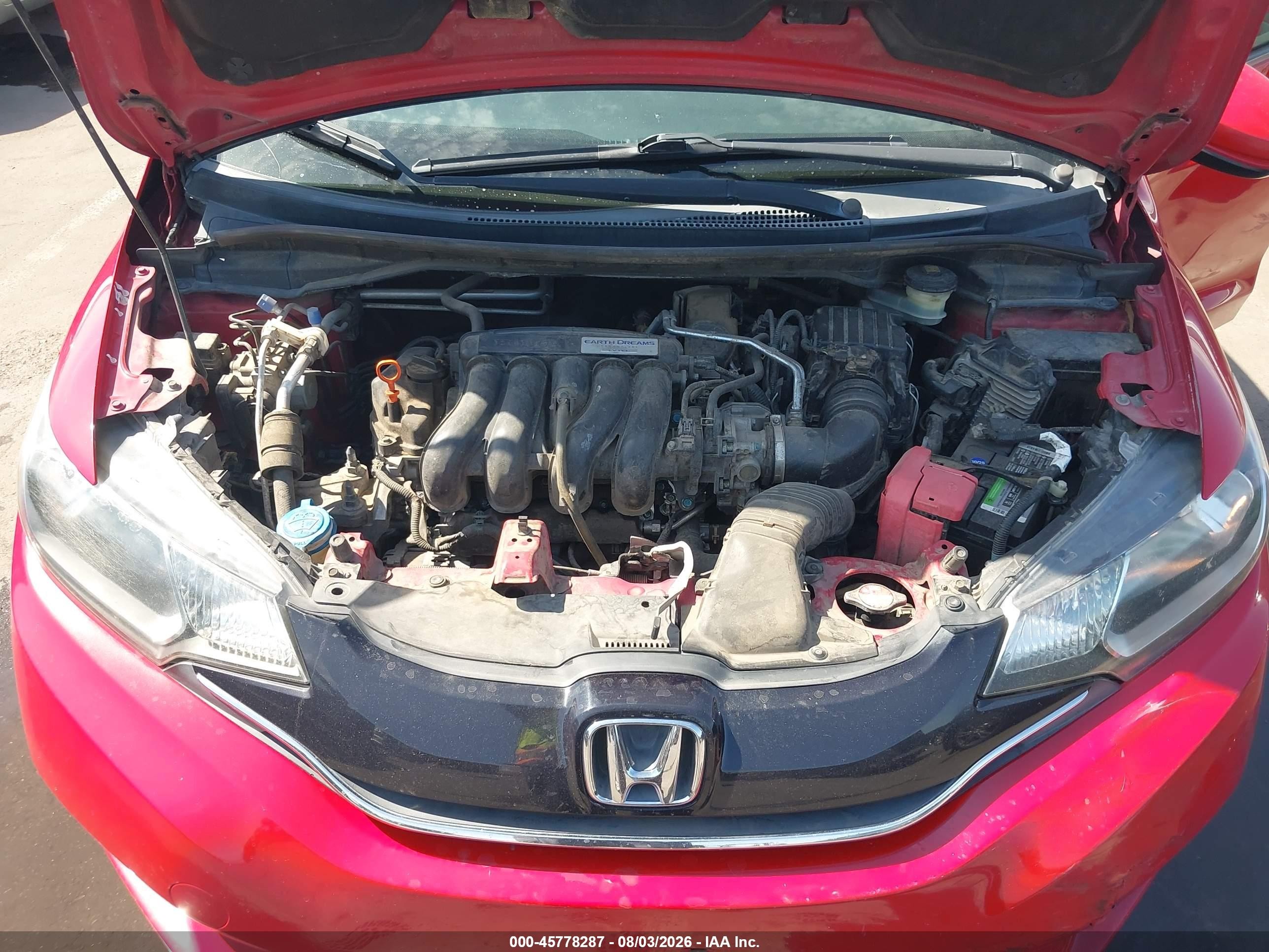 2015 Honda Fit Ex/ex-l Red vin: 3HGGK5H88FM702221