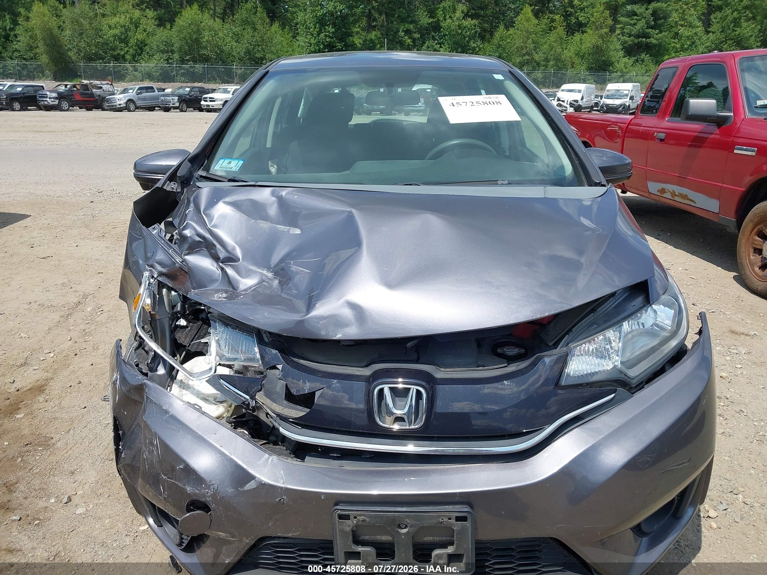 2015 Honda Fit Ex/ex-l Gray vin: 3HGGK5H88FM706611