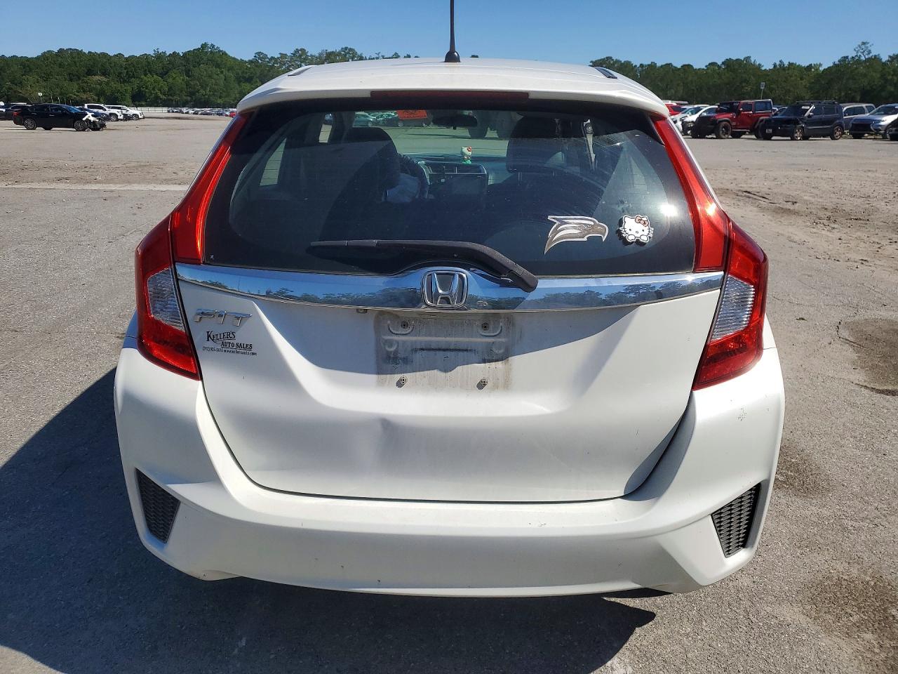 2015 Honda Fit Ex White vin: 3HGGK5H88FM720203
