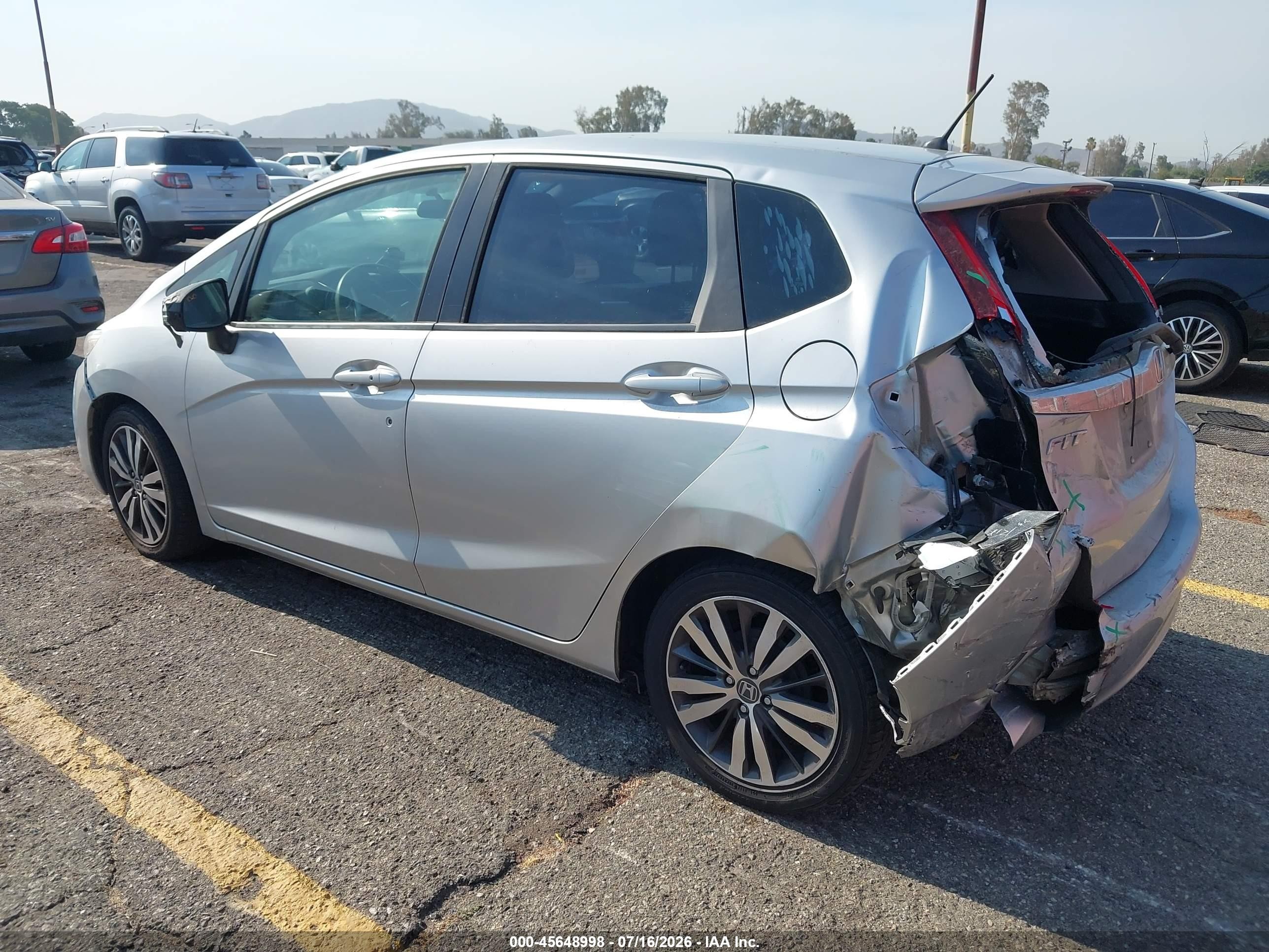 2015 Honda Fit Ex/ex-l Silver vin: 3HGGK5H88FM727667