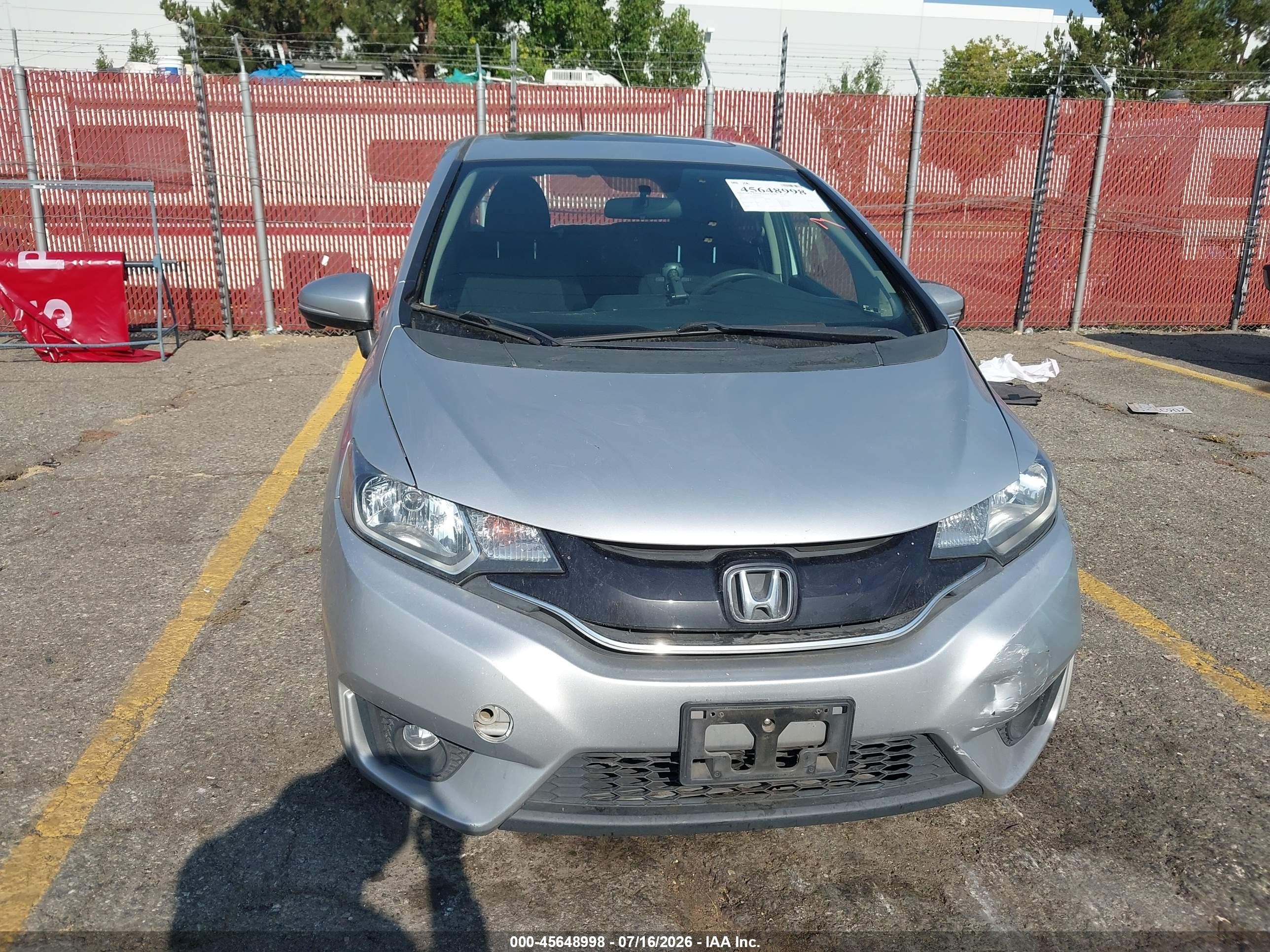 2015 Honda Fit Ex/ex-l Silver vin: 3HGGK5H88FM727667