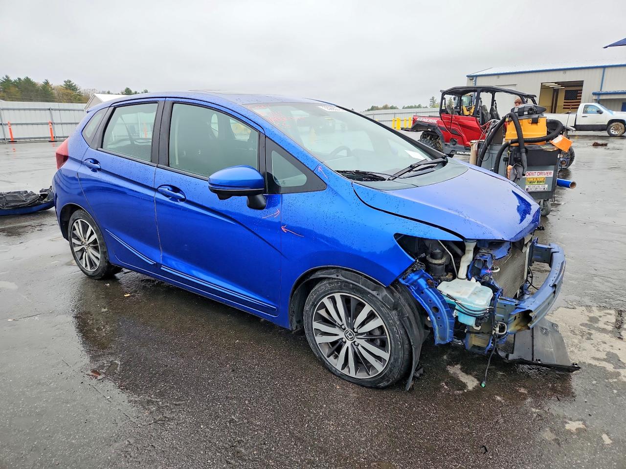 2015 Honda Fit Ex Blue vin: 3HGGK5H88FM740533