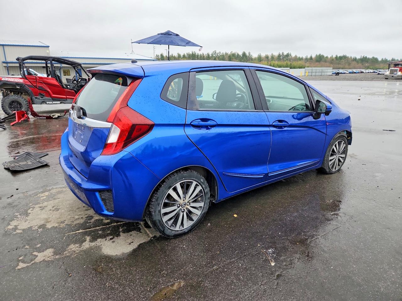 2015 Honda Fit Ex Blue vin: 3HGGK5H88FM740533