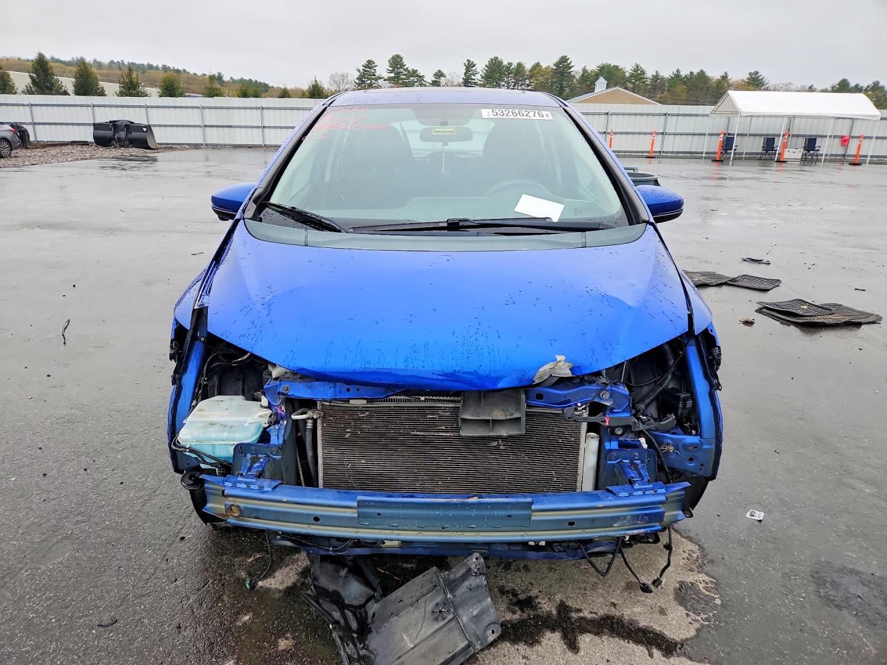 2015 Honda Fit Ex Blue vin: 3HGGK5H88FM740533