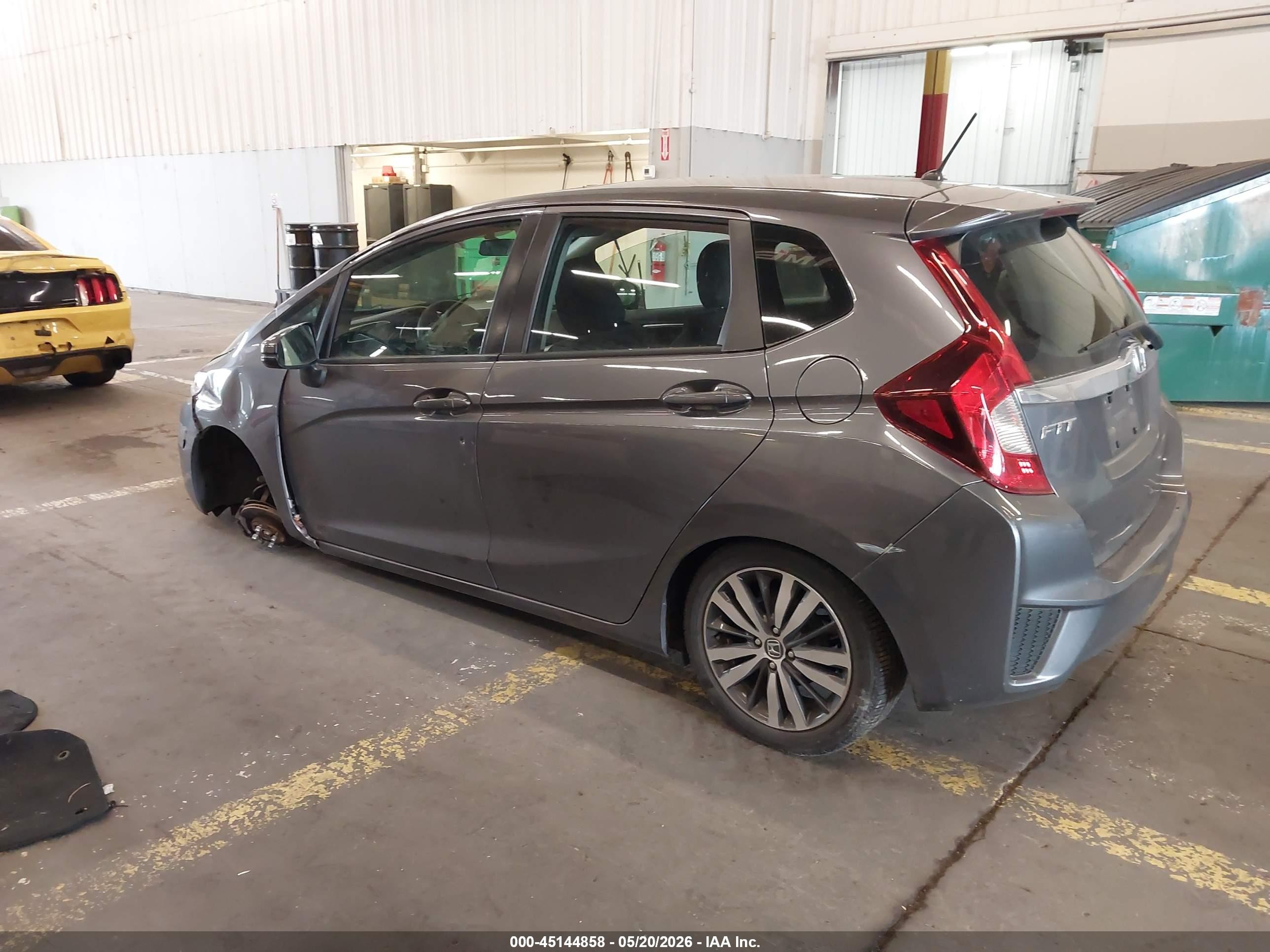 2015 Honda Fit Ex/ex-l Gray vin: 3HGGK5H88FM763164