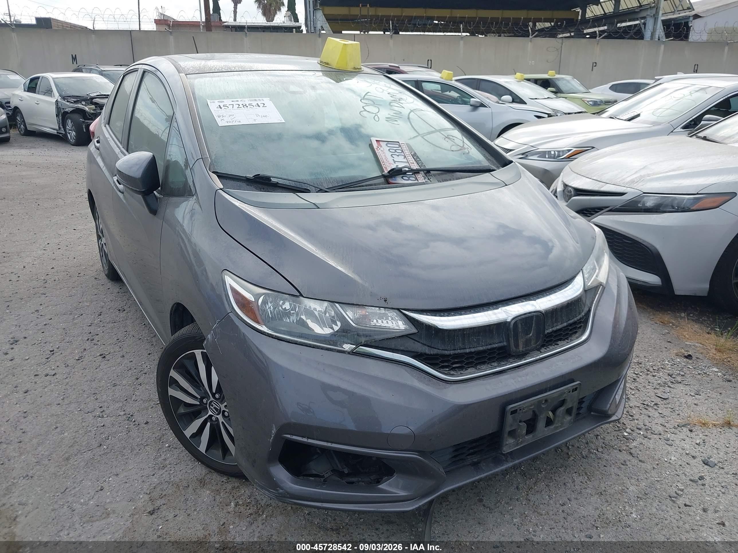 2018 Honda Fit Ex Gray vin: 3HGGK5H88JM725930