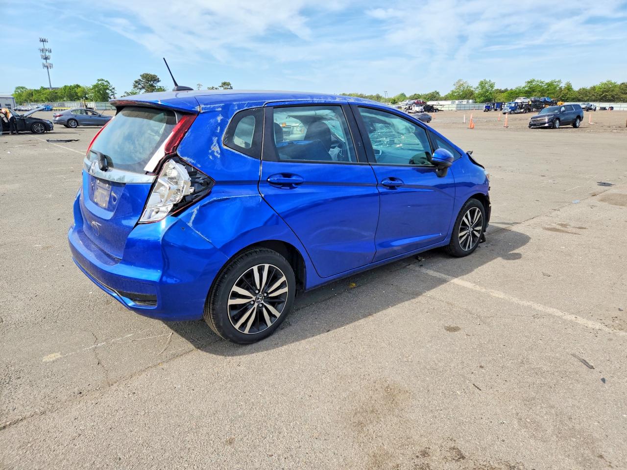 2019 Honda Fit Ex Синий vin: 3HGGK5H88KM739070