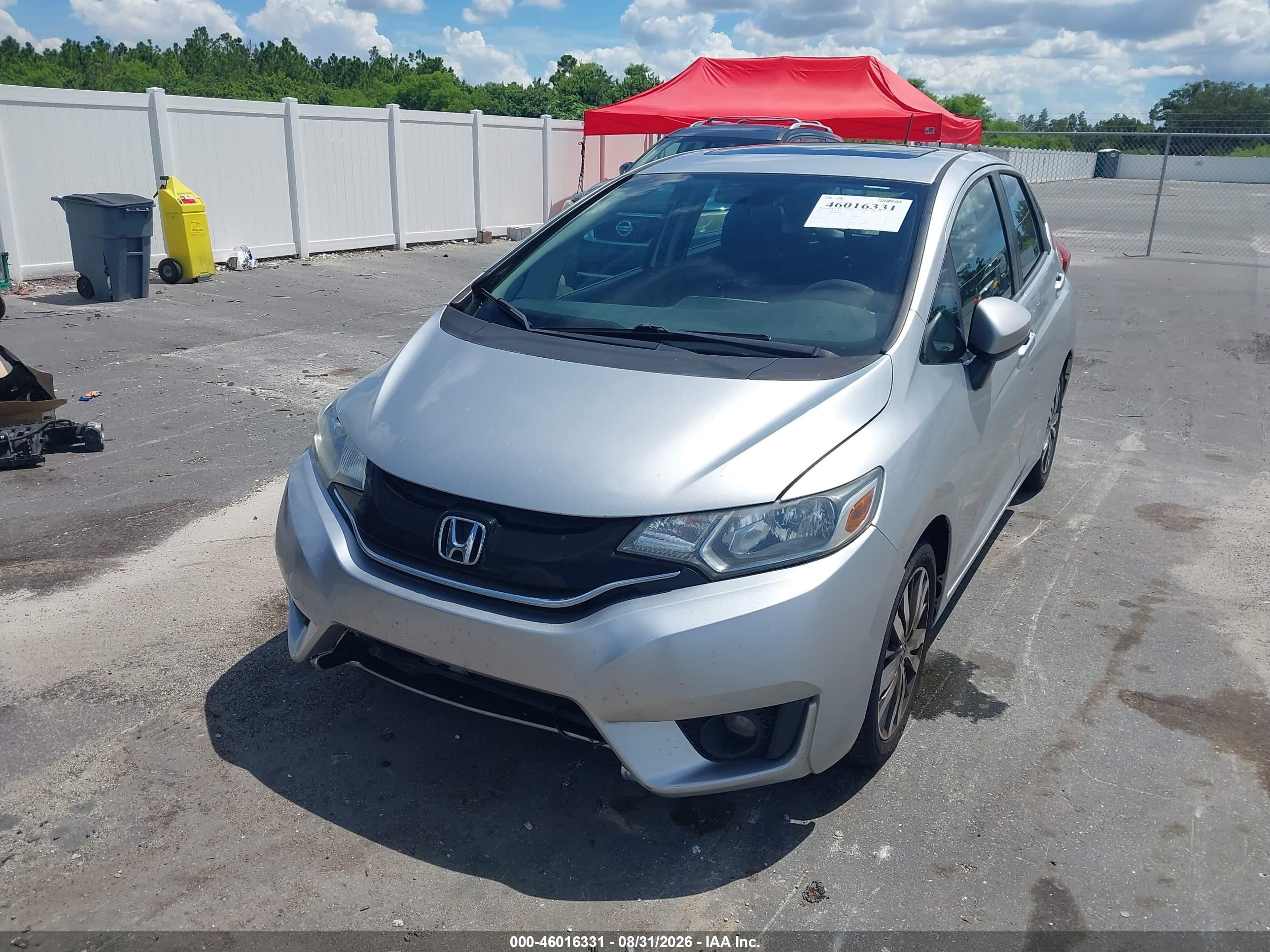 2015 Honda Fit Ex/ex-l Silver vin: 3HGGK5H89FM703152