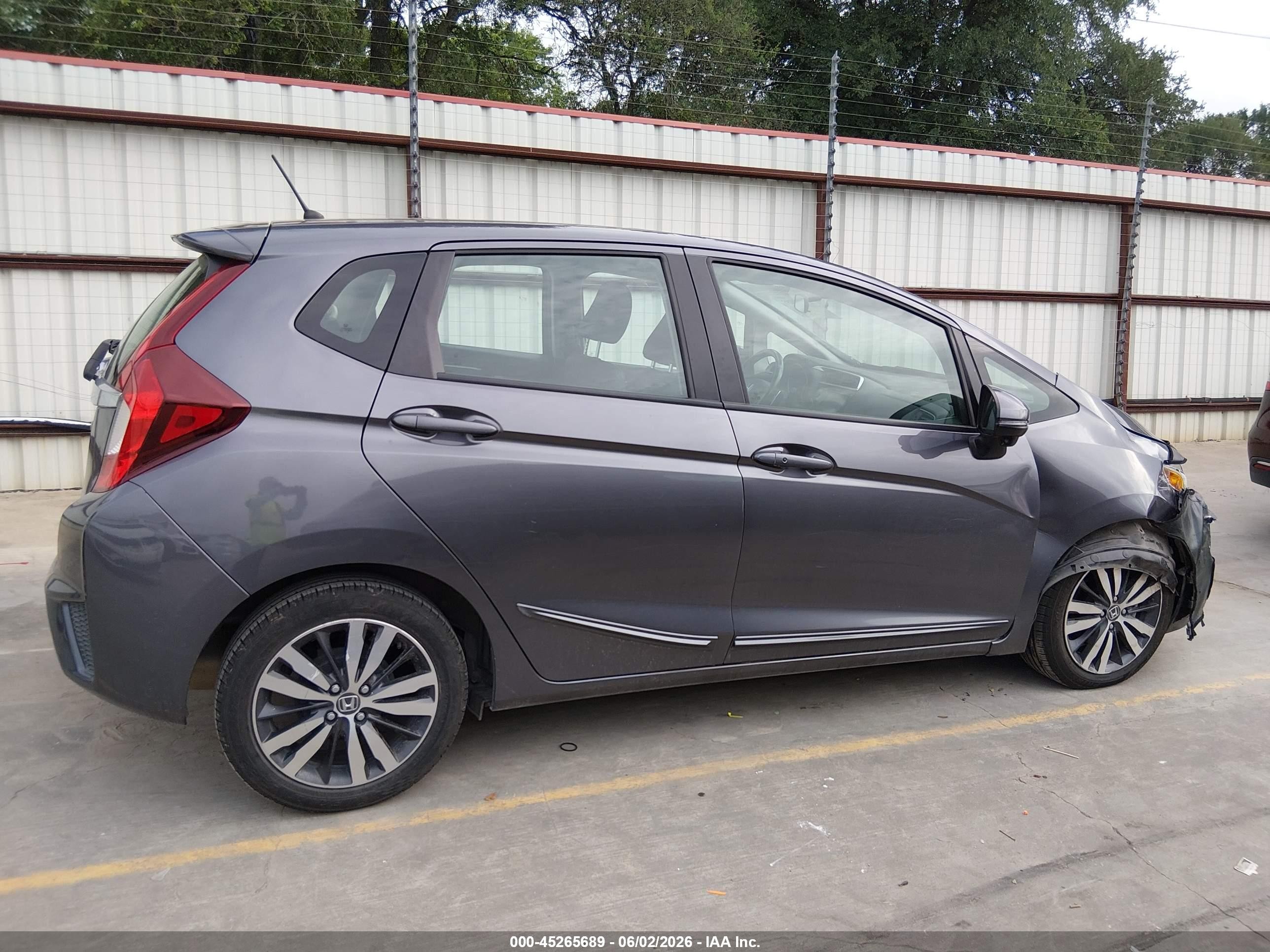 2015 Honda Fit Ex/ex-l Gray vin: 3HGGK5H89FM705905