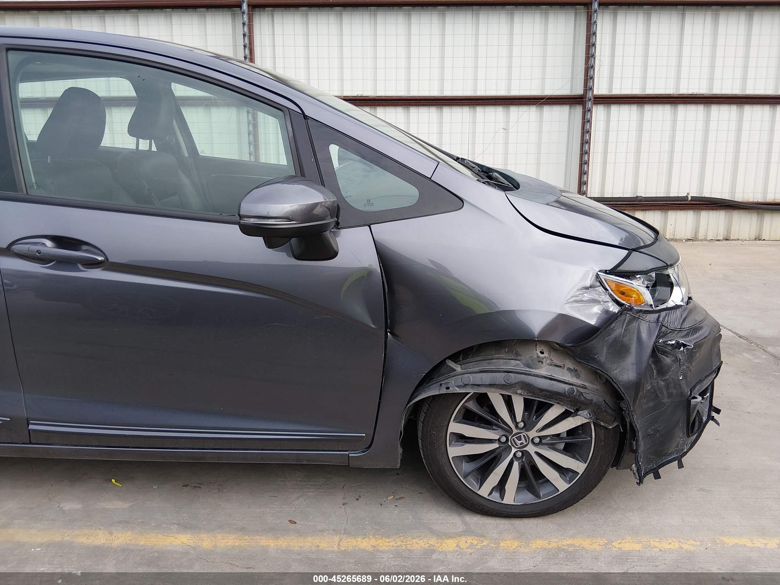 2015 Honda Fit Ex/ex-l Gray vin: 3HGGK5H89FM705905