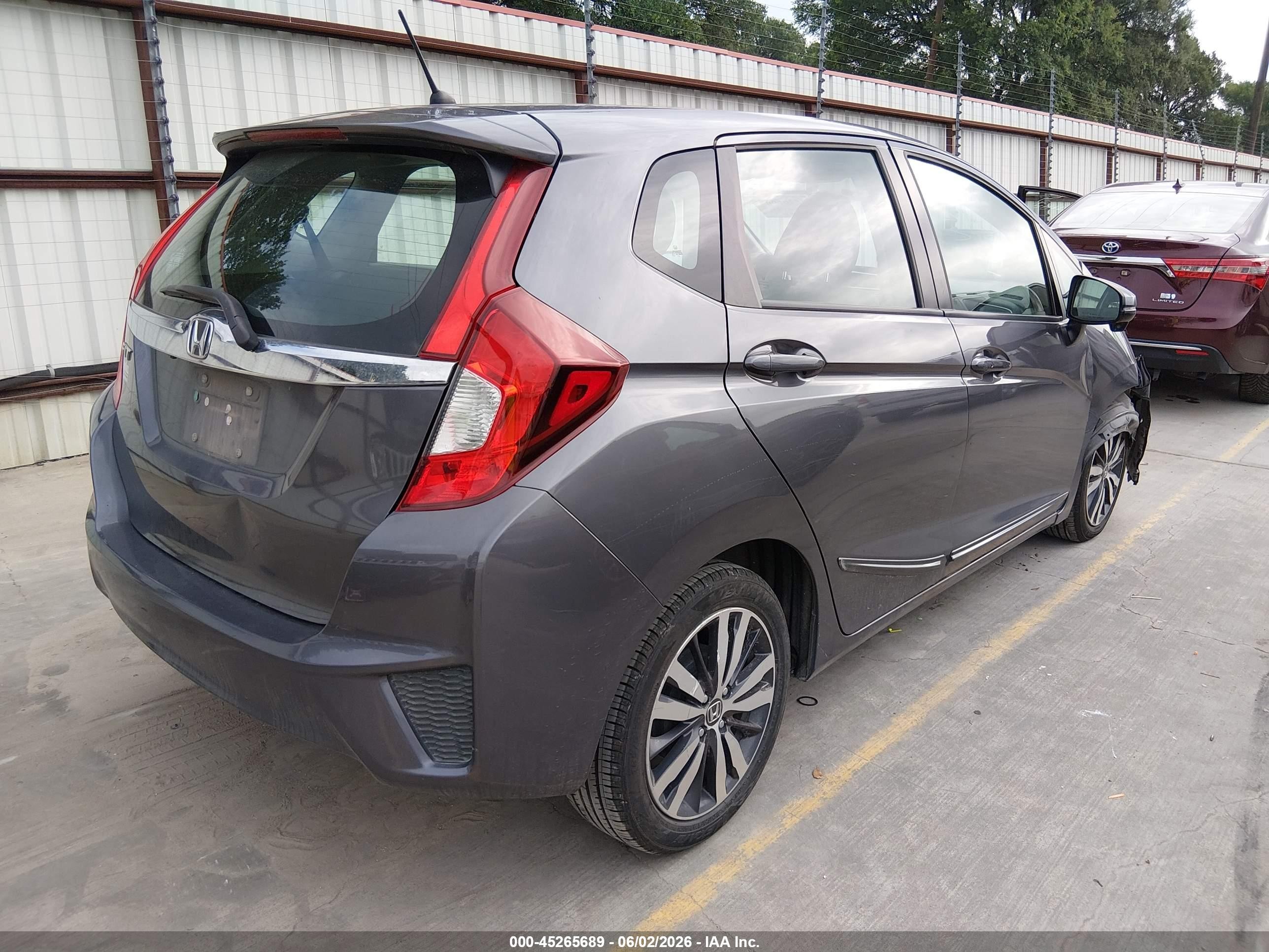 2015 Honda Fit Ex/ex-l Gray vin: 3HGGK5H89FM705905