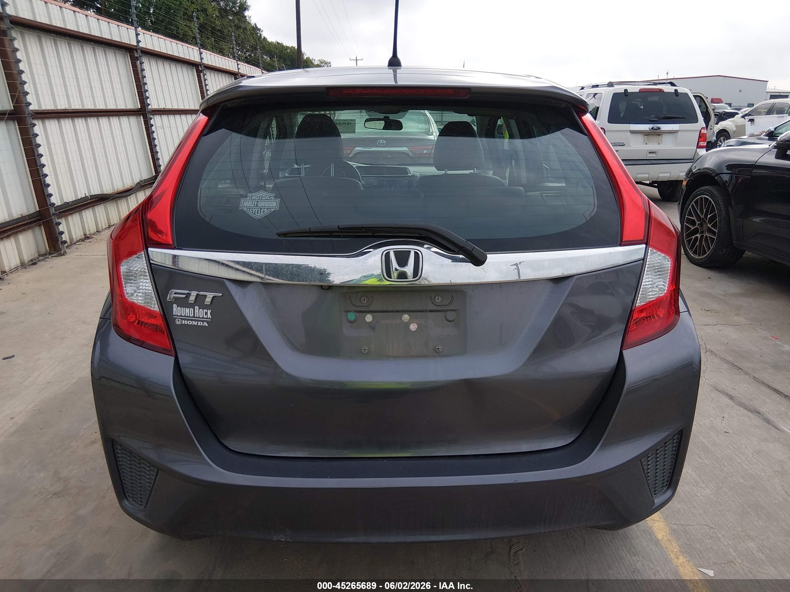 2015 Honda Fit Ex/ex-l Gray vin: 3HGGK5H89FM705905
