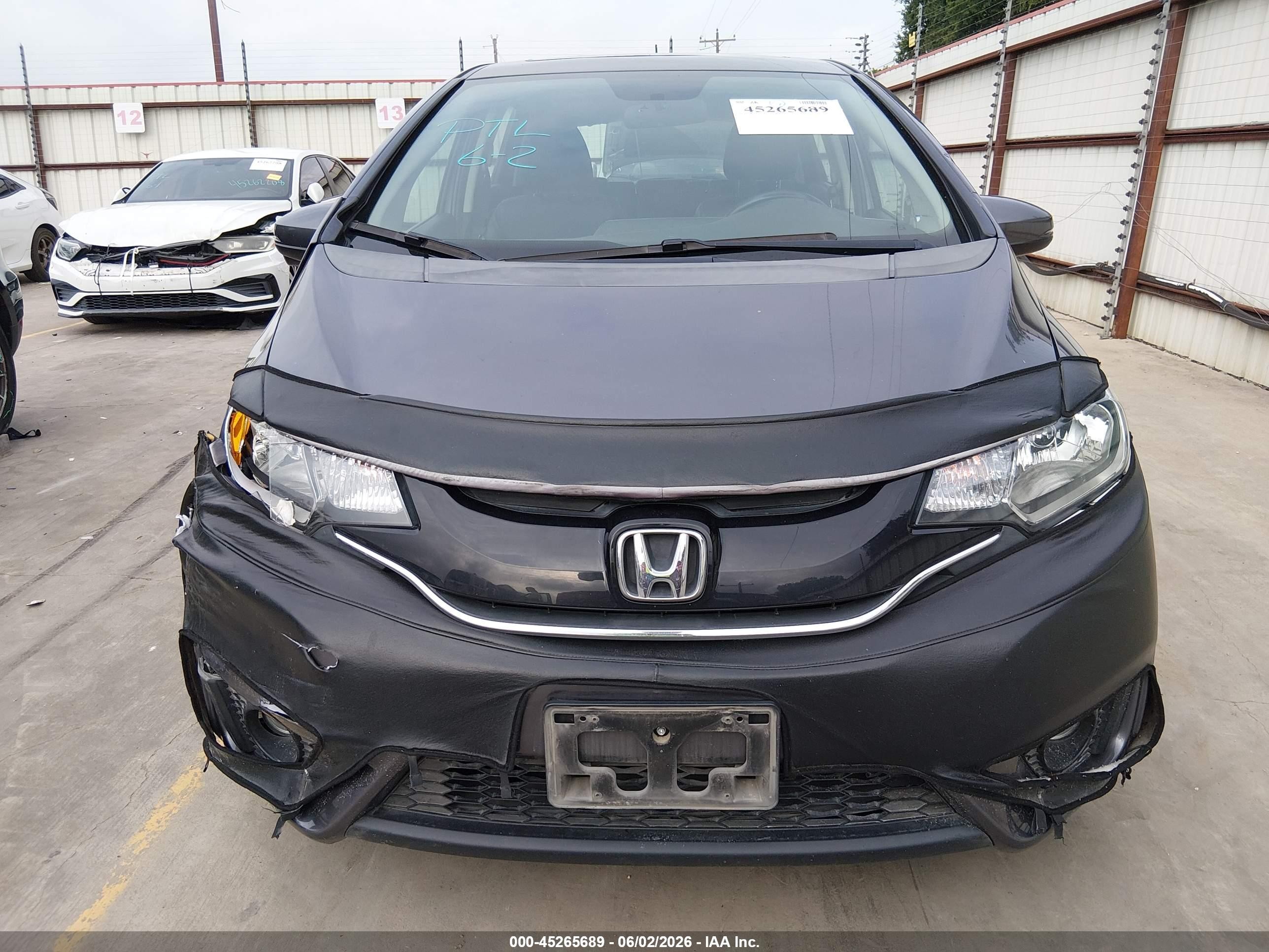 2015 Honda Fit Ex/ex-l Gray vin: 3HGGK5H89FM705905