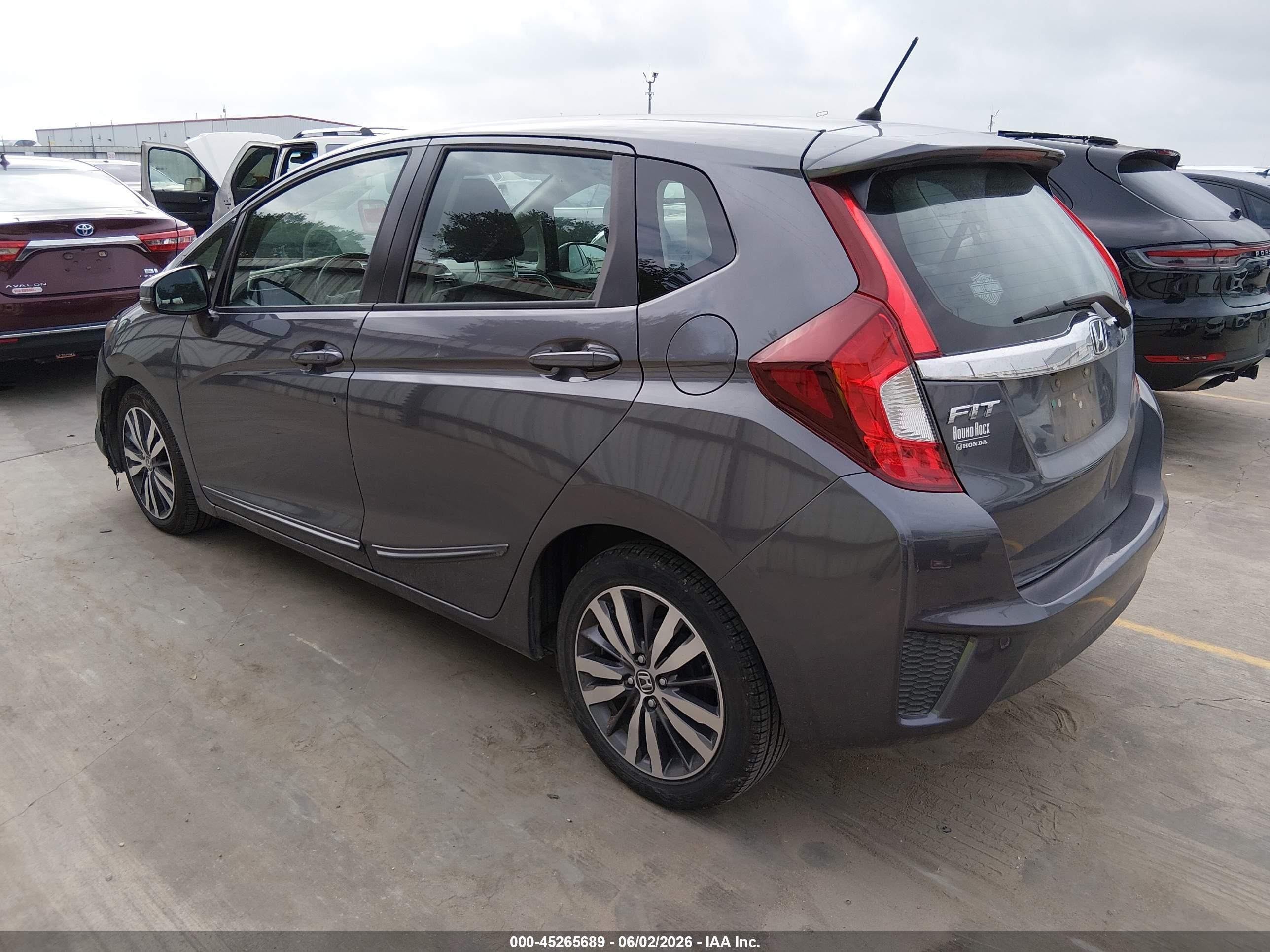 2015 Honda Fit Ex/ex-l Gray vin: 3HGGK5H89FM705905