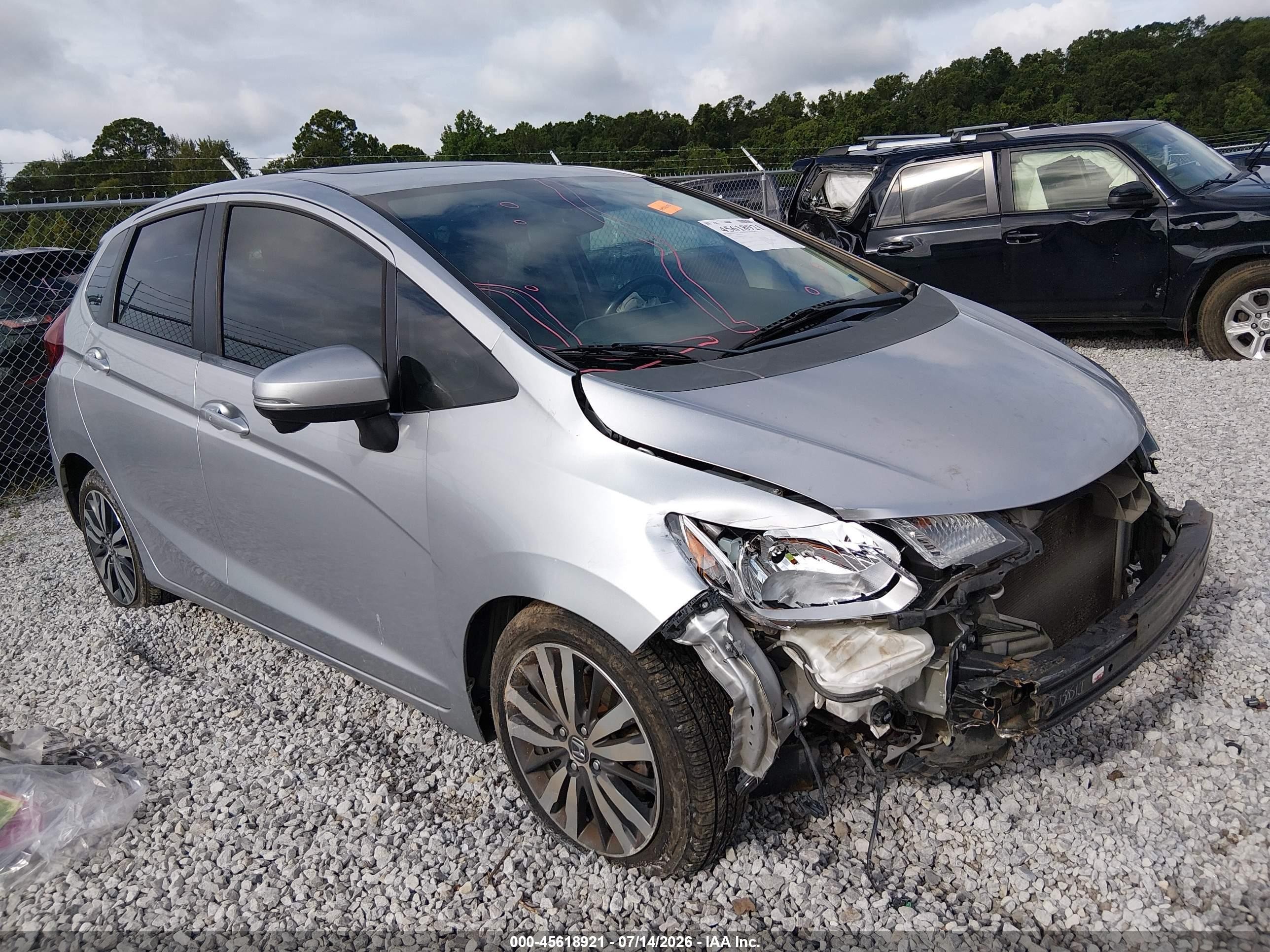 2015 Honda Fit Ex/ex-l Silver vin: 3HGGK5H89FM706990
