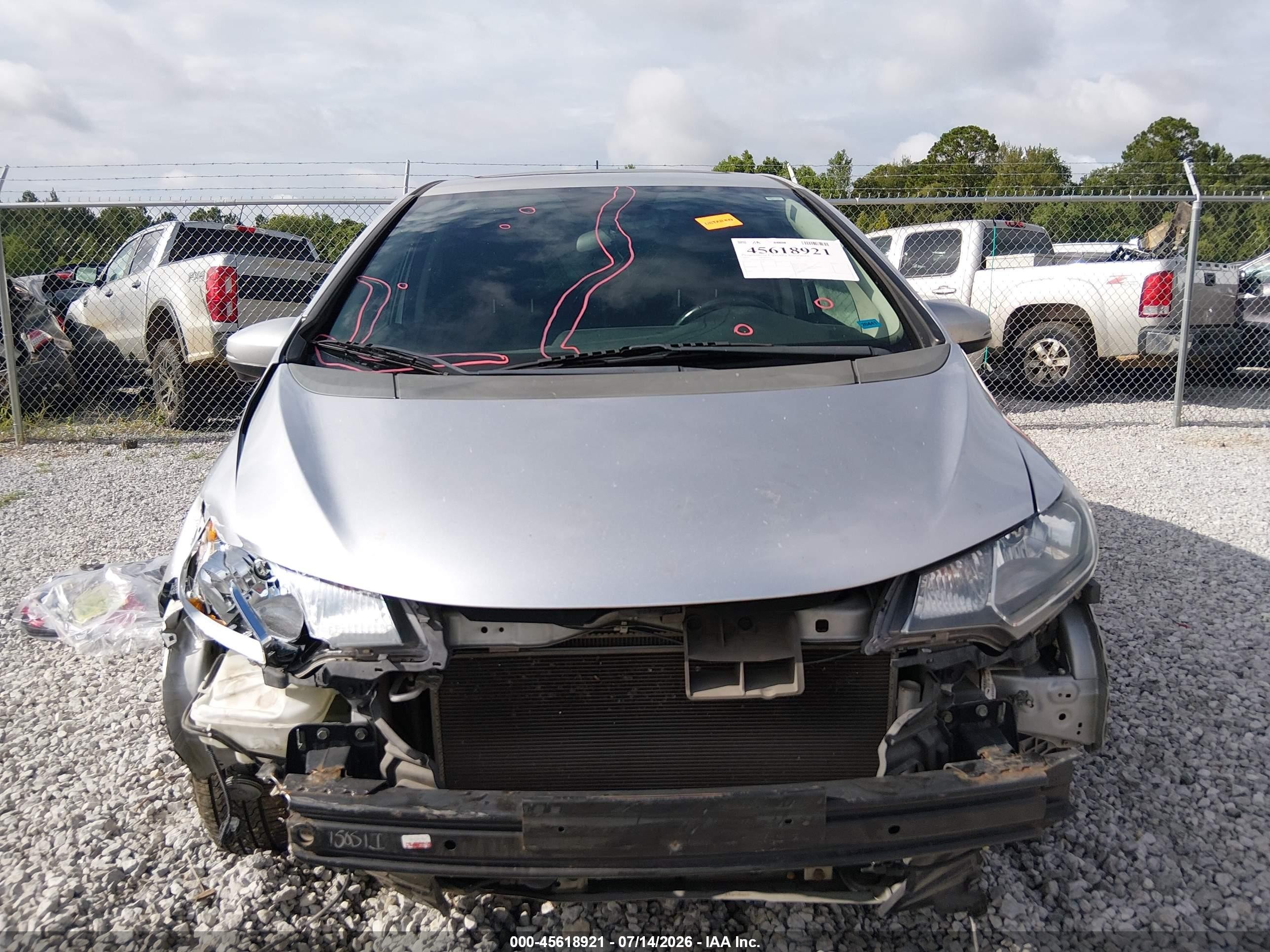 2015 Honda Fit Ex/ex-l Серебряный vin: 3HGGK5H89FM706990