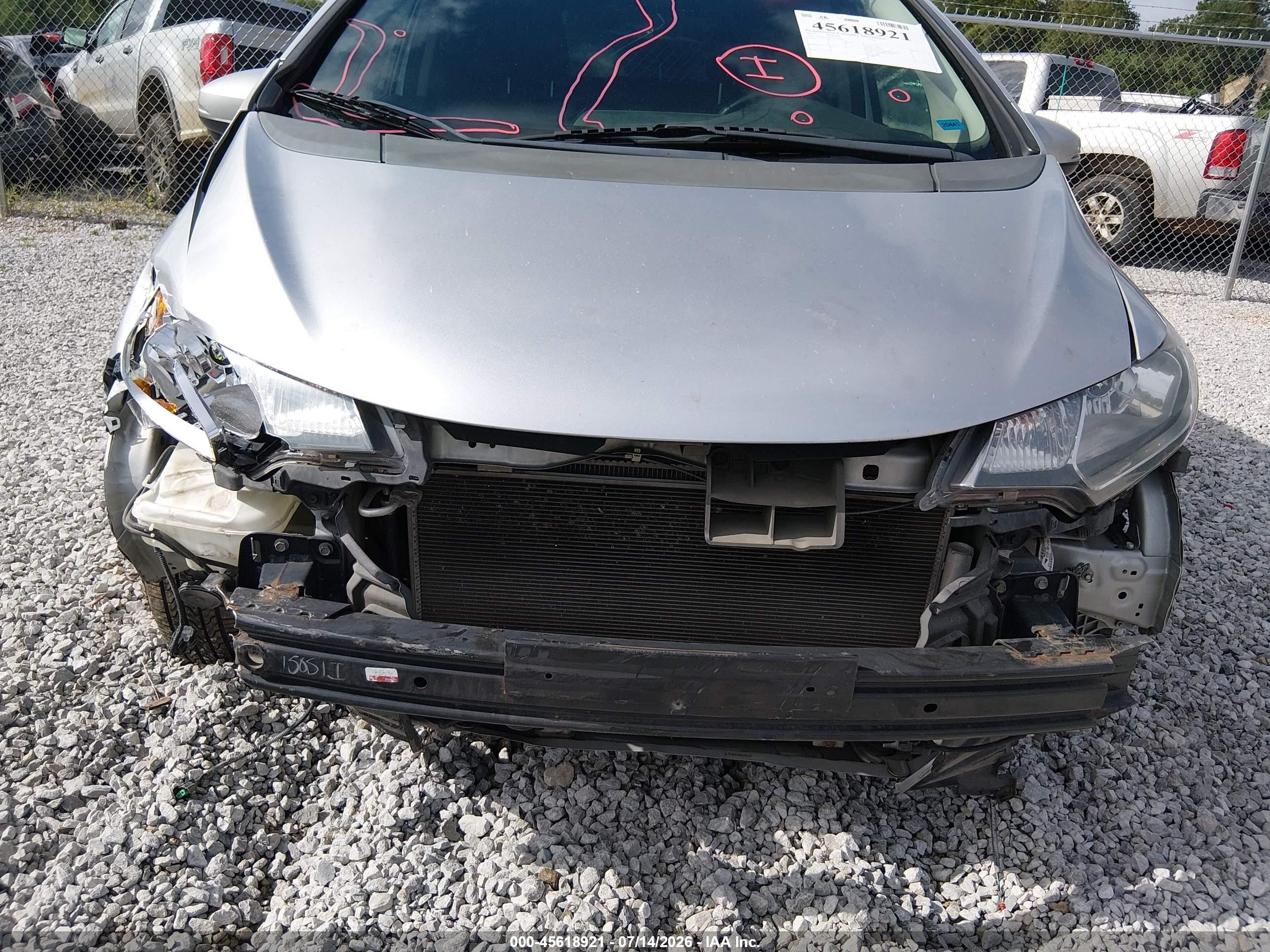 2015 Honda Fit Ex/ex-l Серебряный vin: 3HGGK5H89FM706990