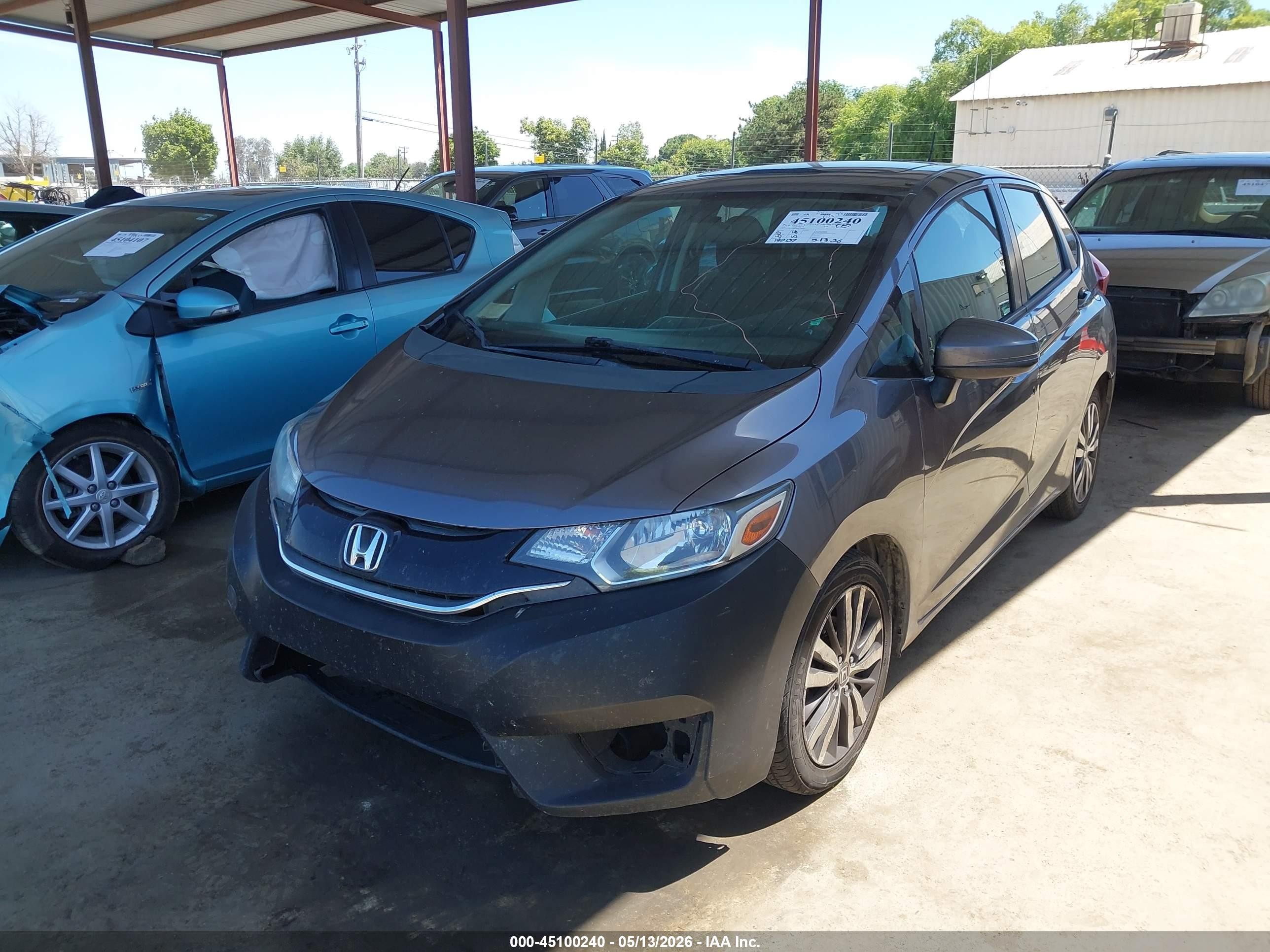 2015 Honda Fit Ex/ex-l Gray vin: 3HGGK5H89FM712949