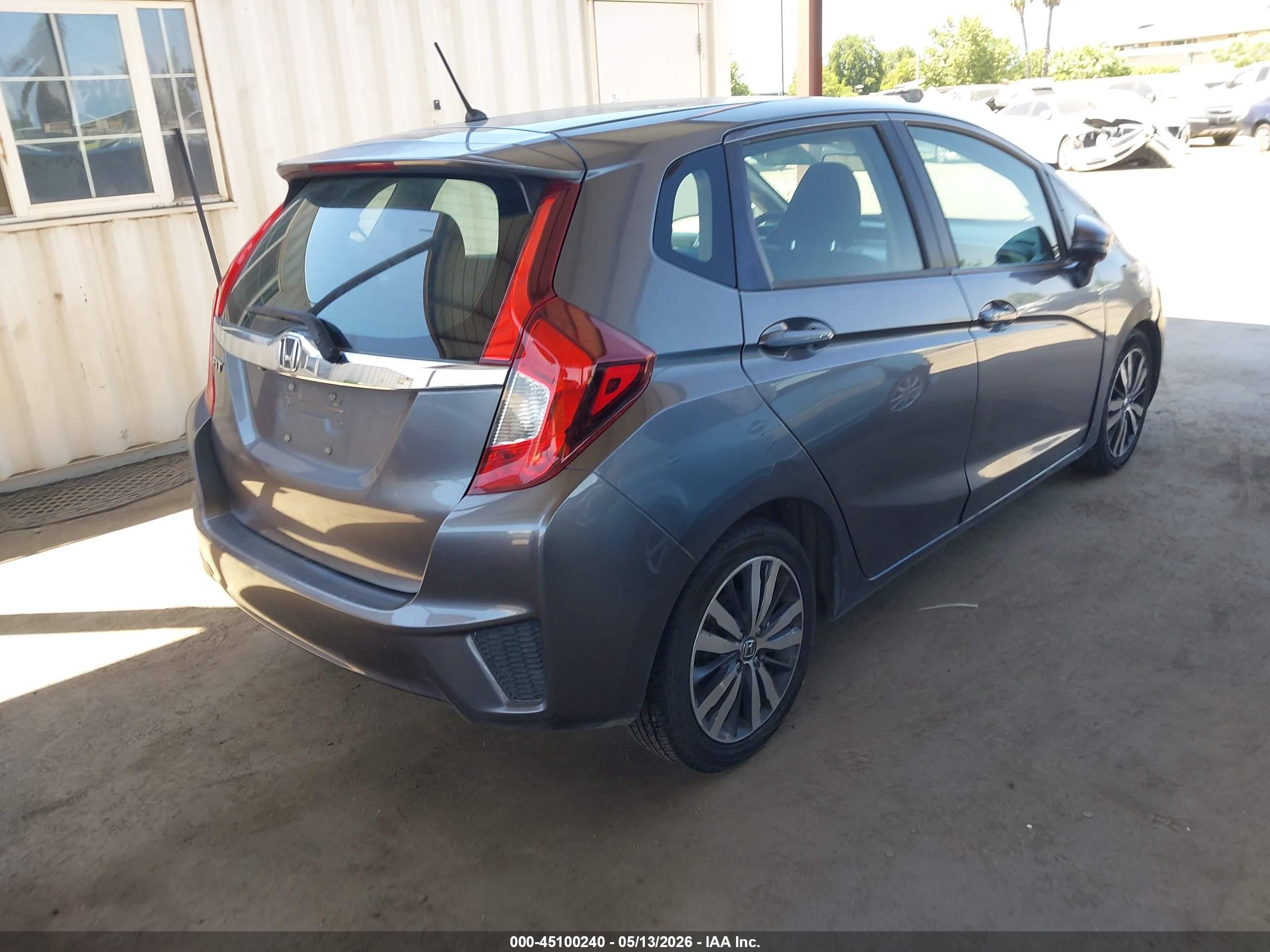 2015 Honda Fit Ex/ex-l Gray vin: 3HGGK5H89FM712949