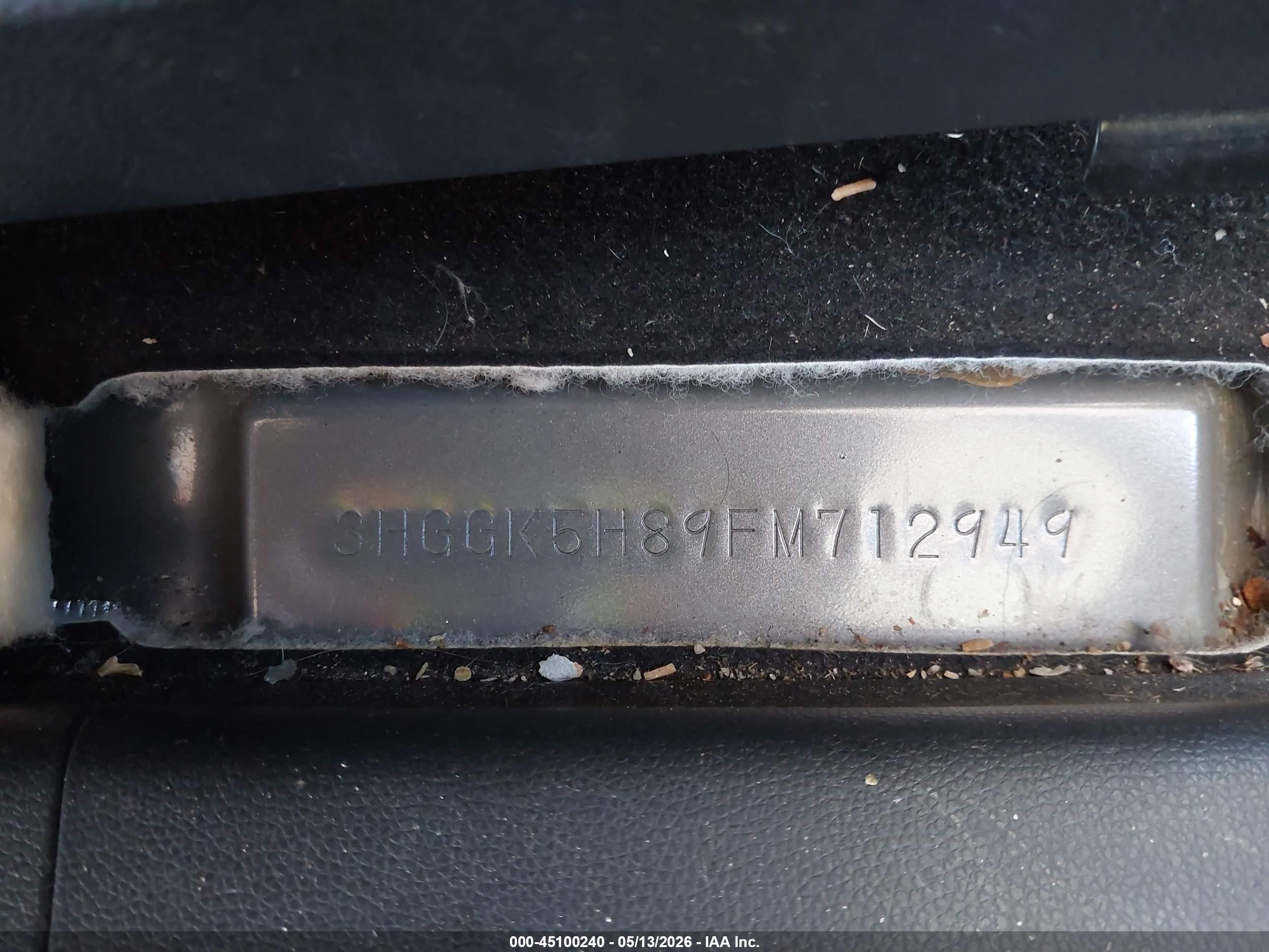 2015 Honda Fit Ex/ex-l Gray vin: 3HGGK5H89FM712949