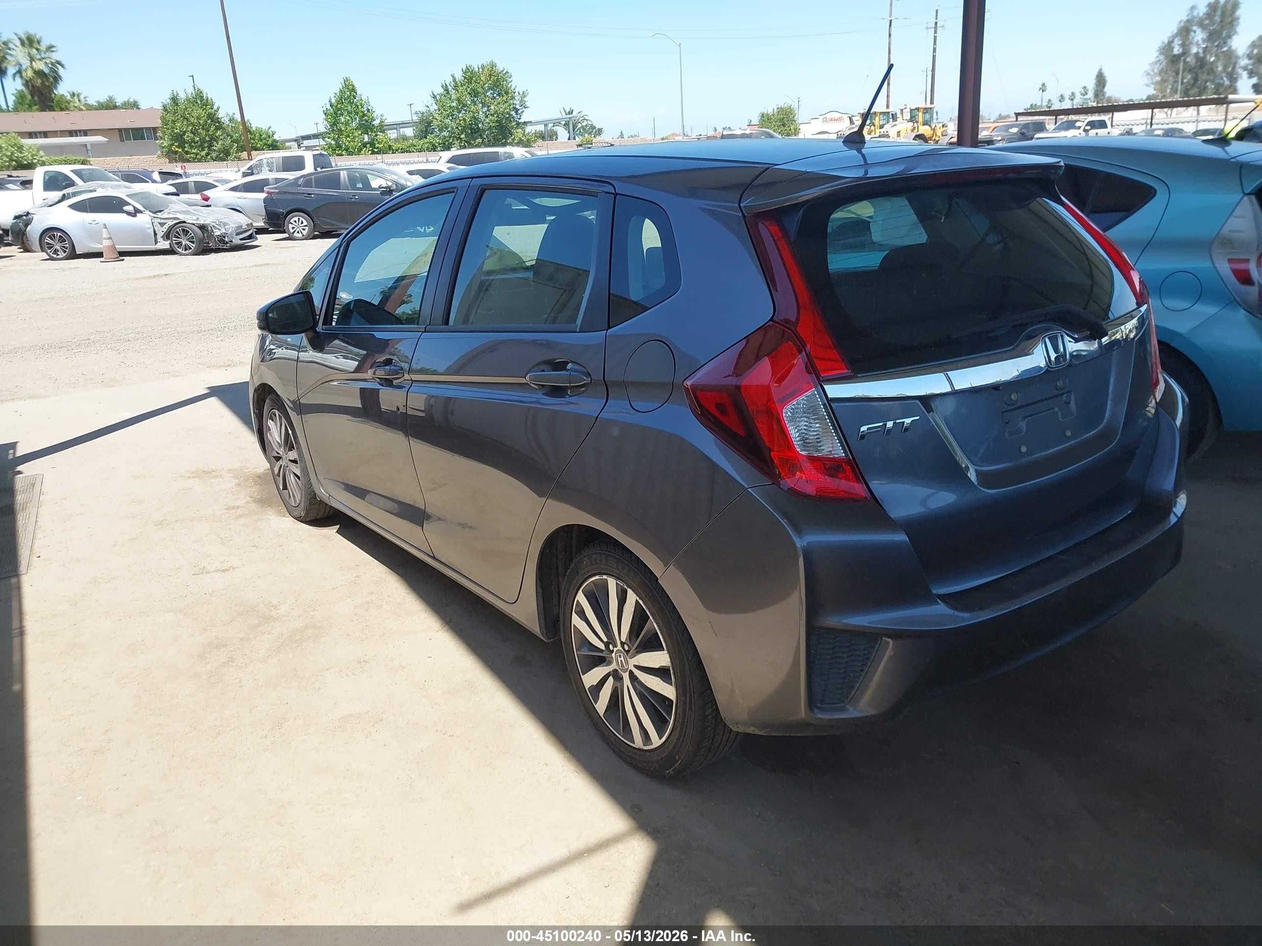 2015 Honda Fit Ex/ex-l Gray vin: 3HGGK5H89FM712949