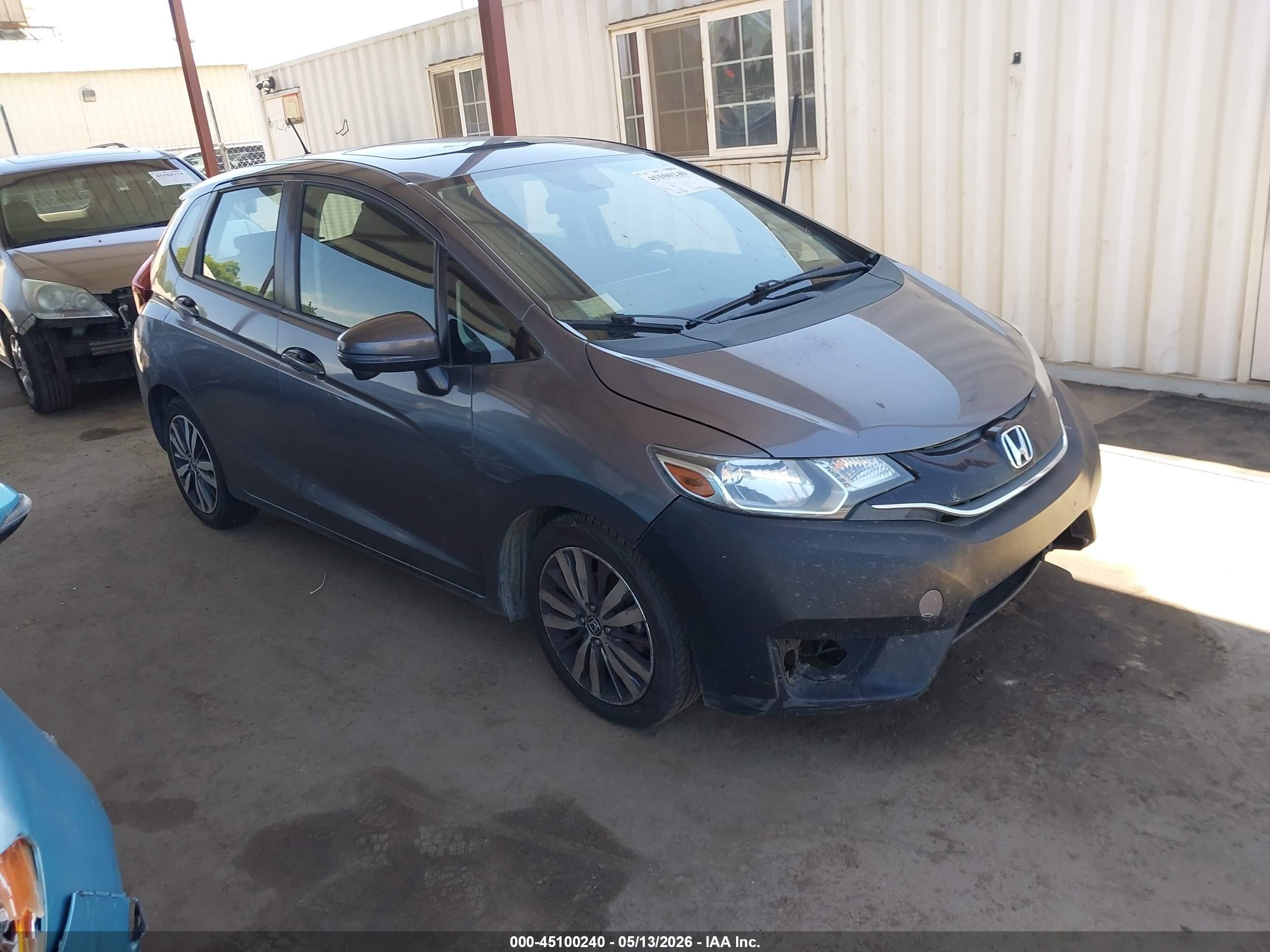 2015 Honda Fit Ex/ex-l Gray vin: 3HGGK5H89FM712949