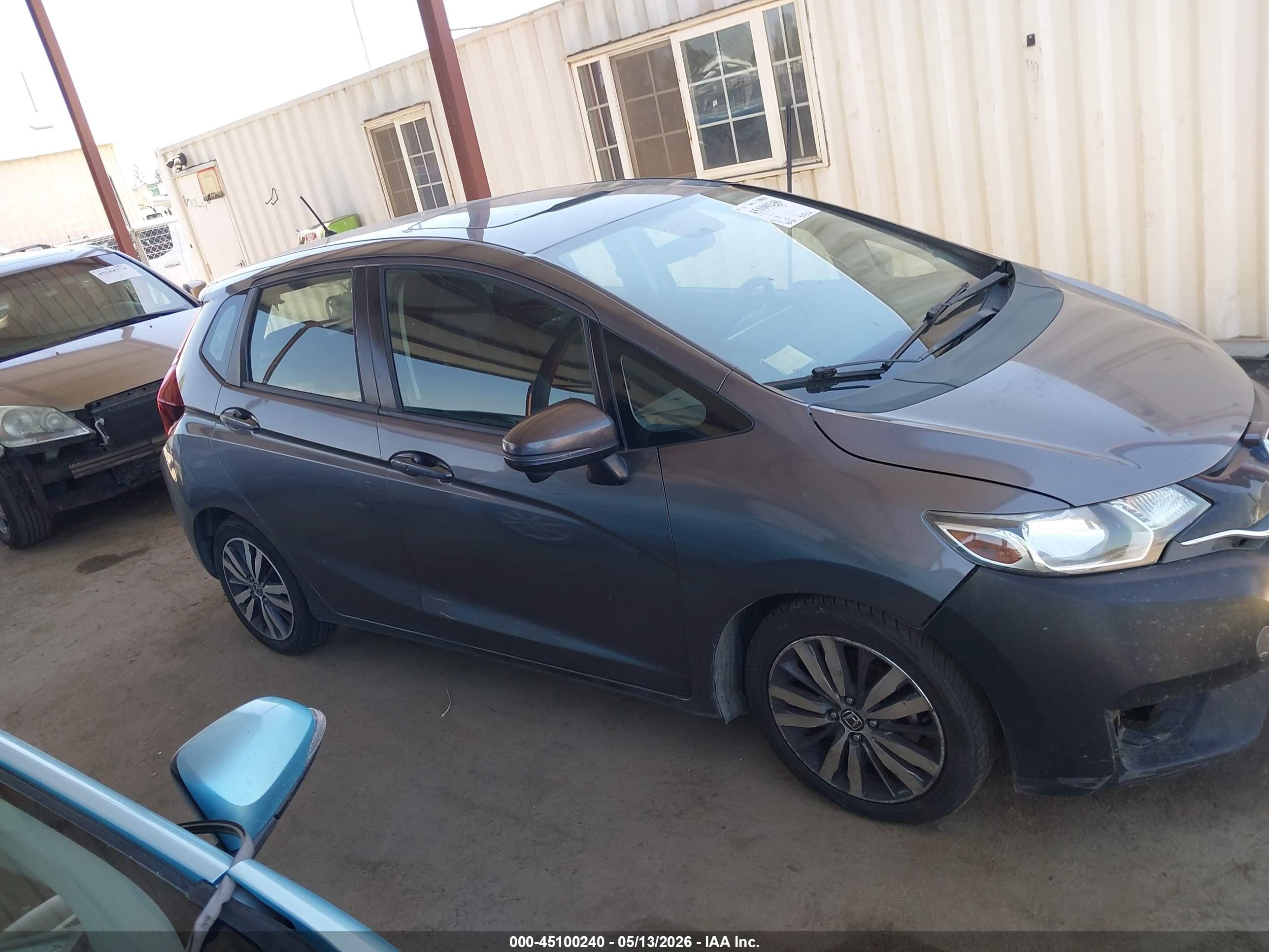 2015 Honda Fit Ex/ex-l Gray vin: 3HGGK5H89FM712949