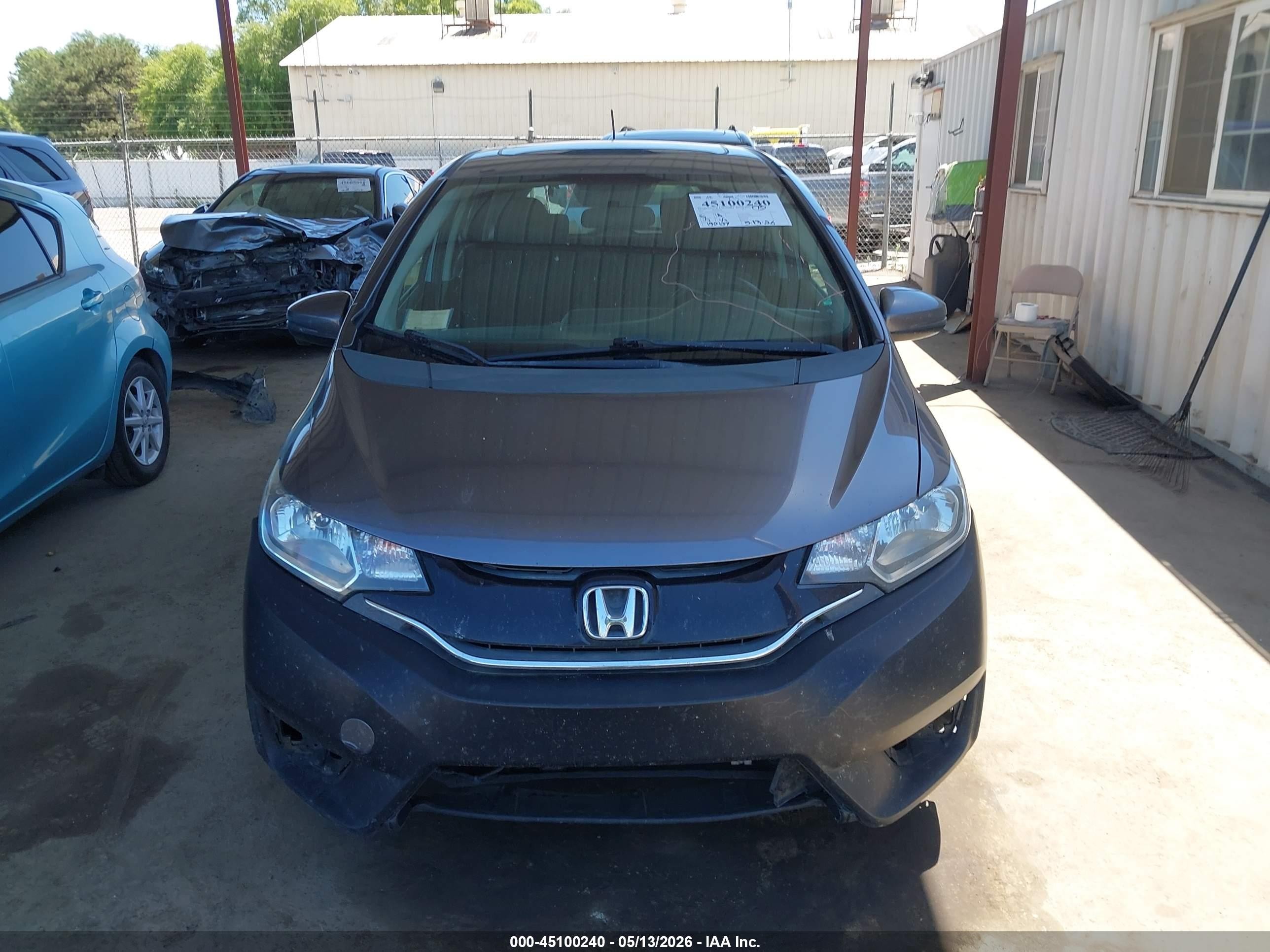 2015 Honda Fit Ex/ex-l Gray vin: 3HGGK5H89FM712949