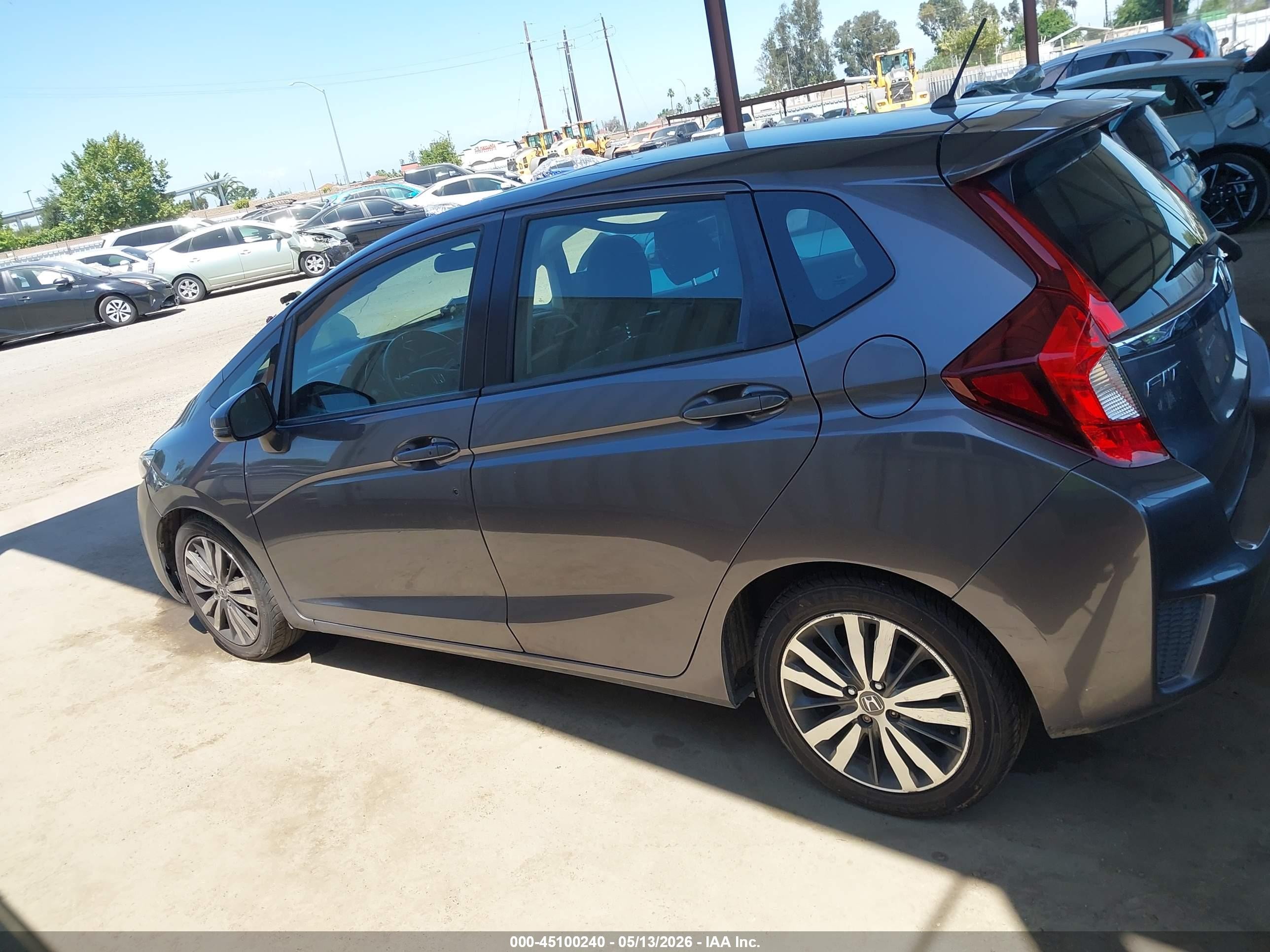 2015 Honda Fit Ex/ex-l Gray vin: 3HGGK5H89FM712949