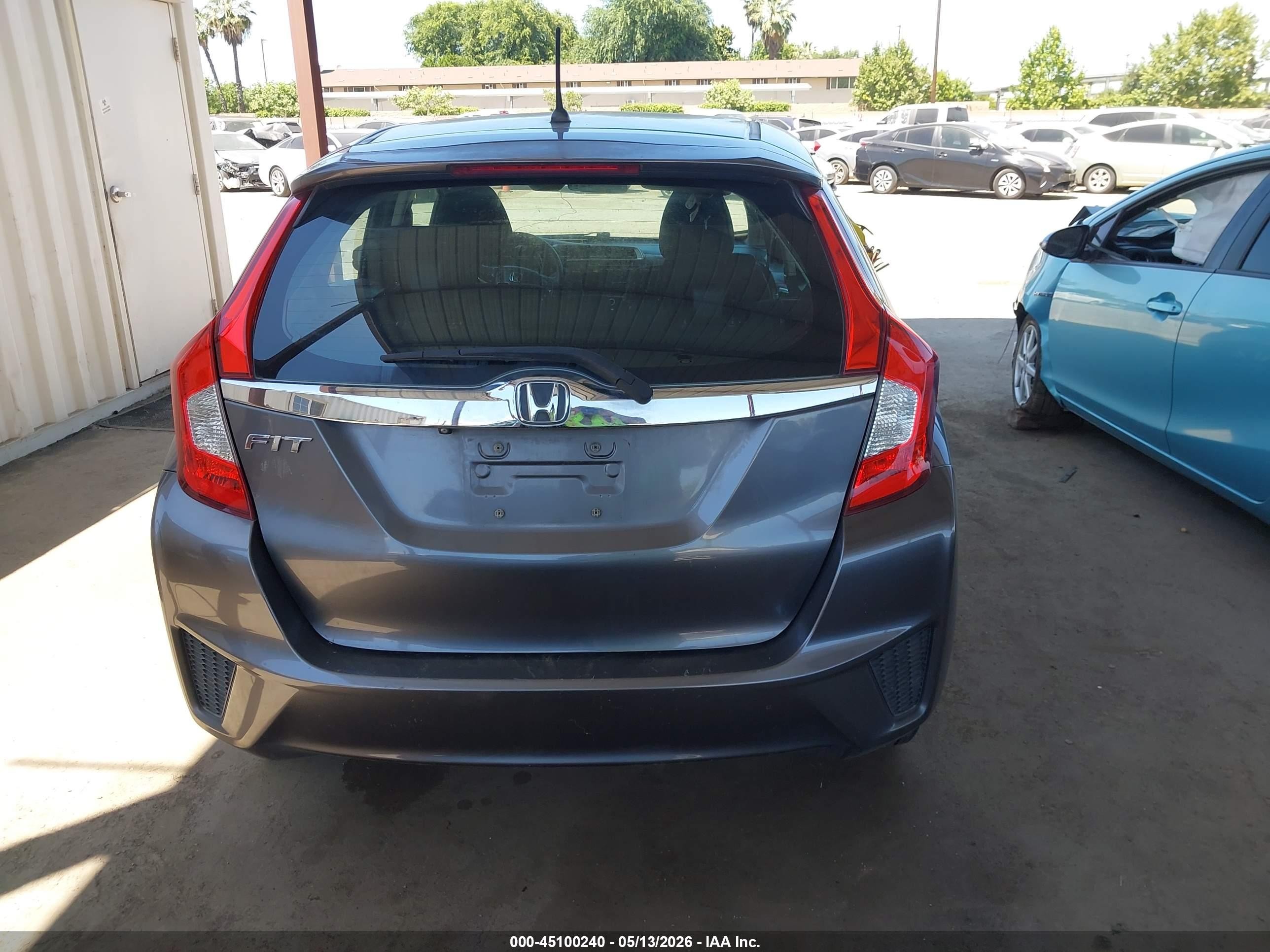 2015 Honda Fit Ex/ex-l Gray vin: 3HGGK5H89FM712949