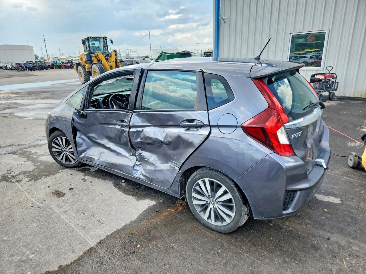 2015 Honda Fit Ex Gray vin: 3HGGK5H89FM714507