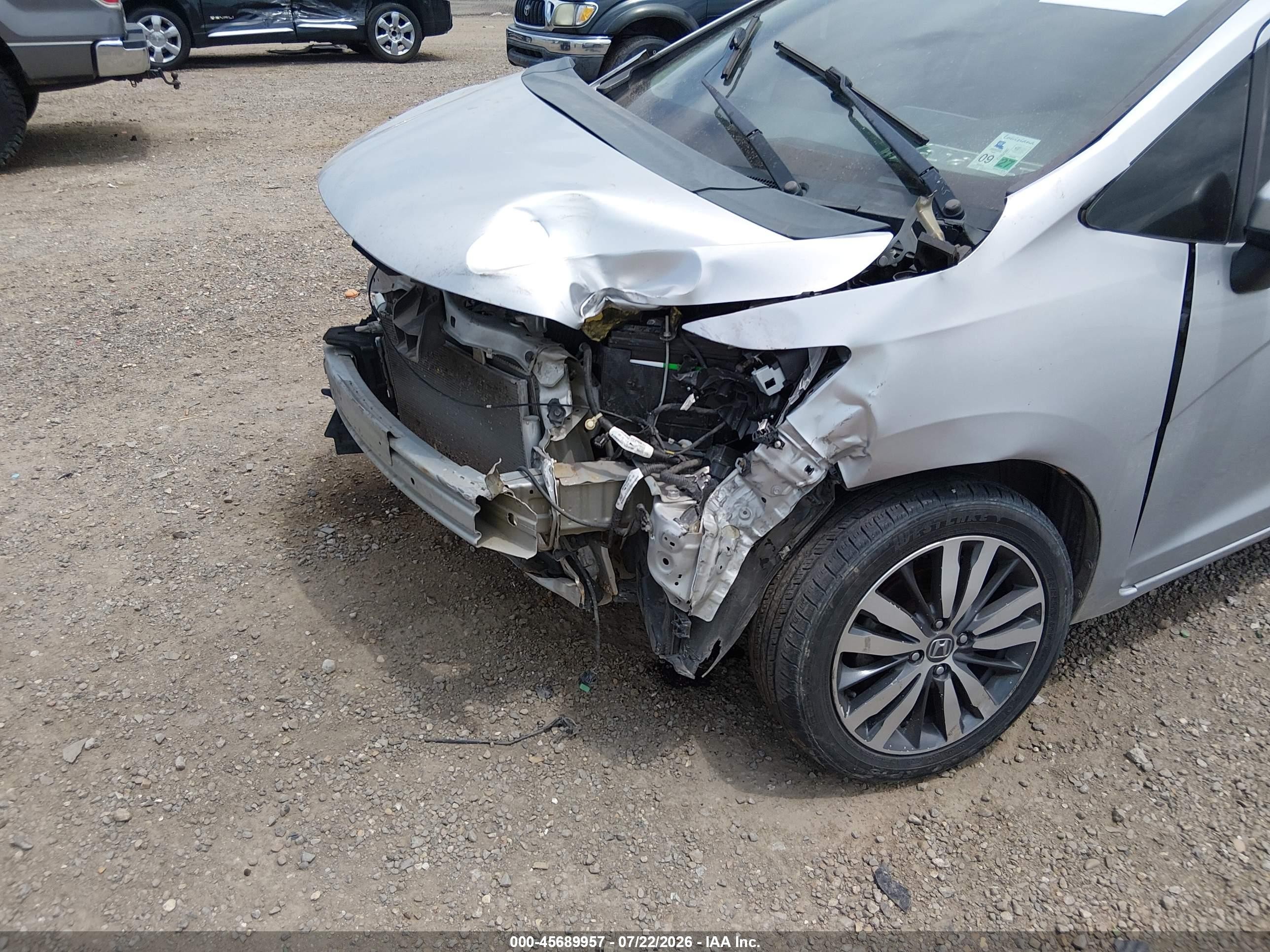 2015 Honda Fit Ex/ex-l Серебряный vin: 3HGGK5H89FM716144
