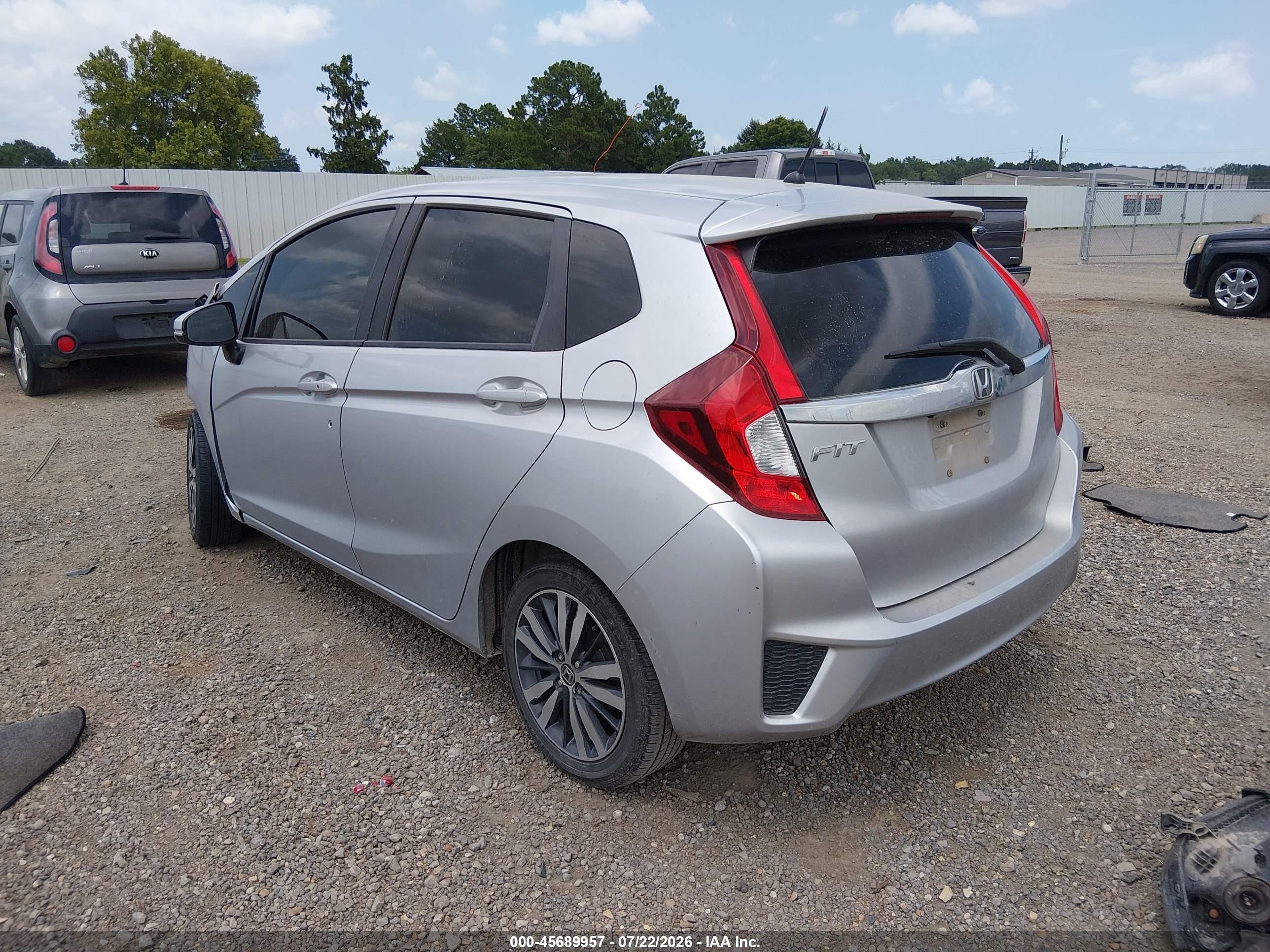 2015 Honda Fit Ex/ex-l Серебряный vin: 3HGGK5H89FM716144