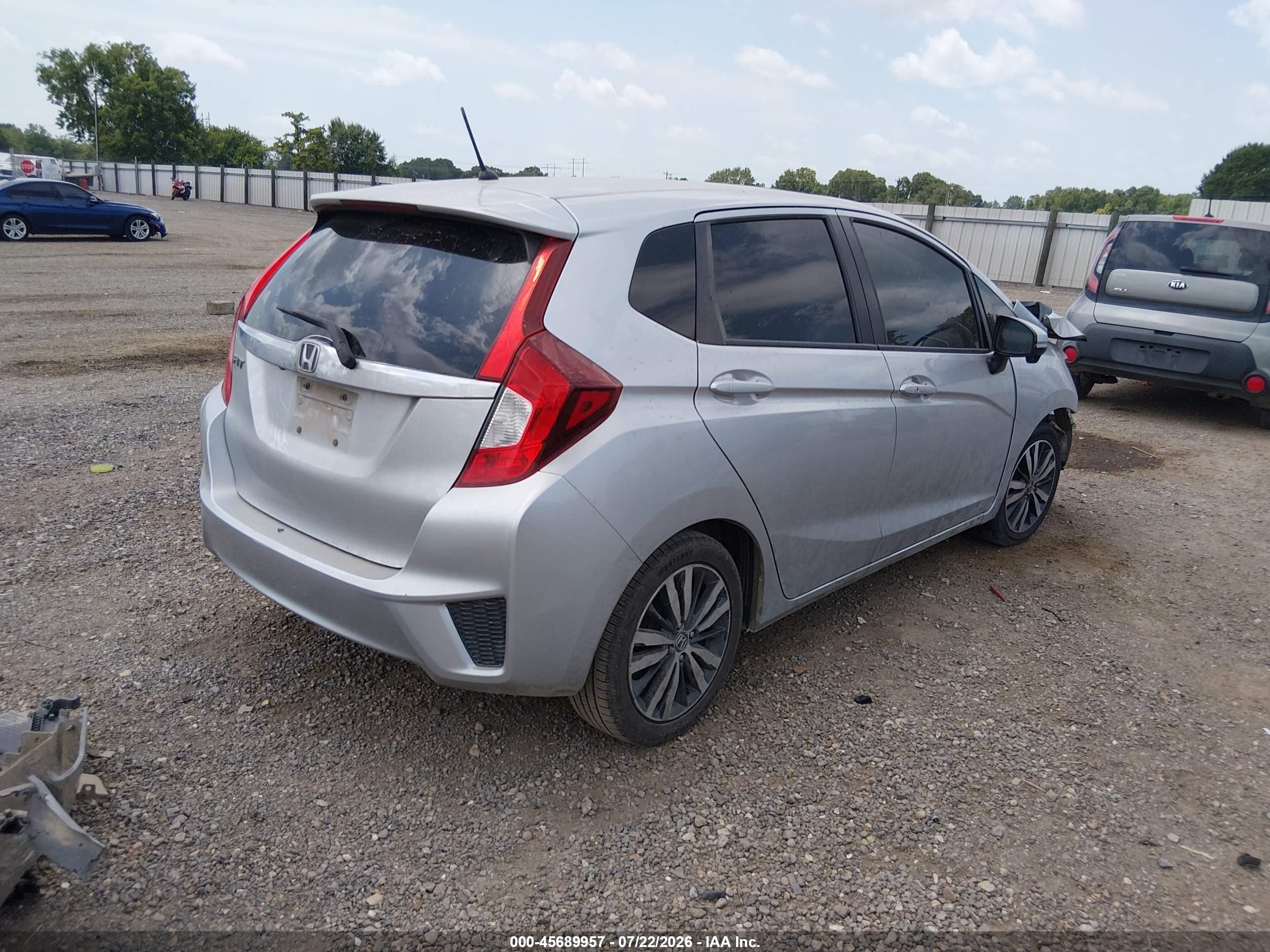 2015 Honda Fit Ex/ex-l Серебряный vin: 3HGGK5H89FM716144
