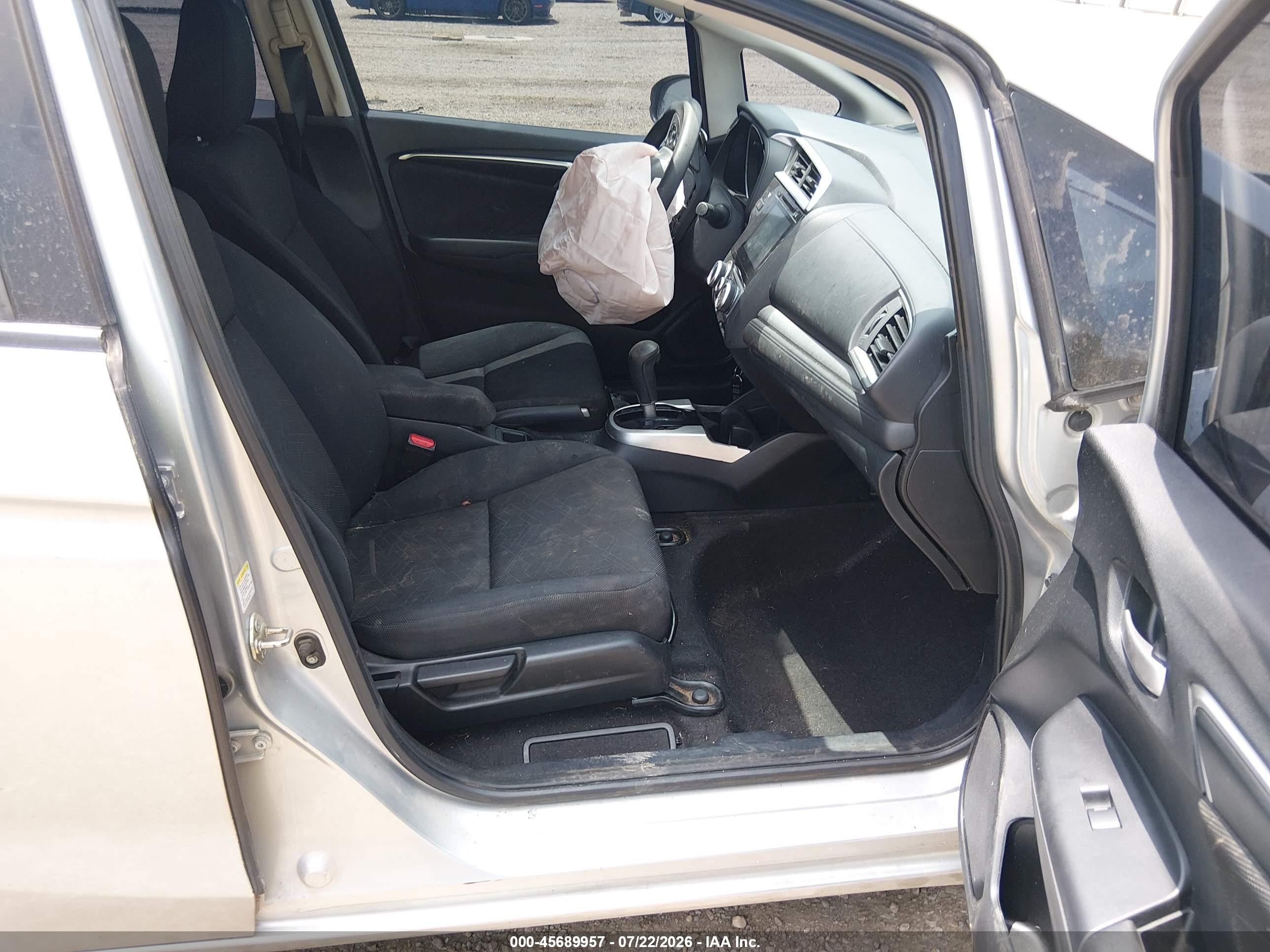 2015 Honda Fit Ex/ex-l Серебряный vin: 3HGGK5H89FM716144
