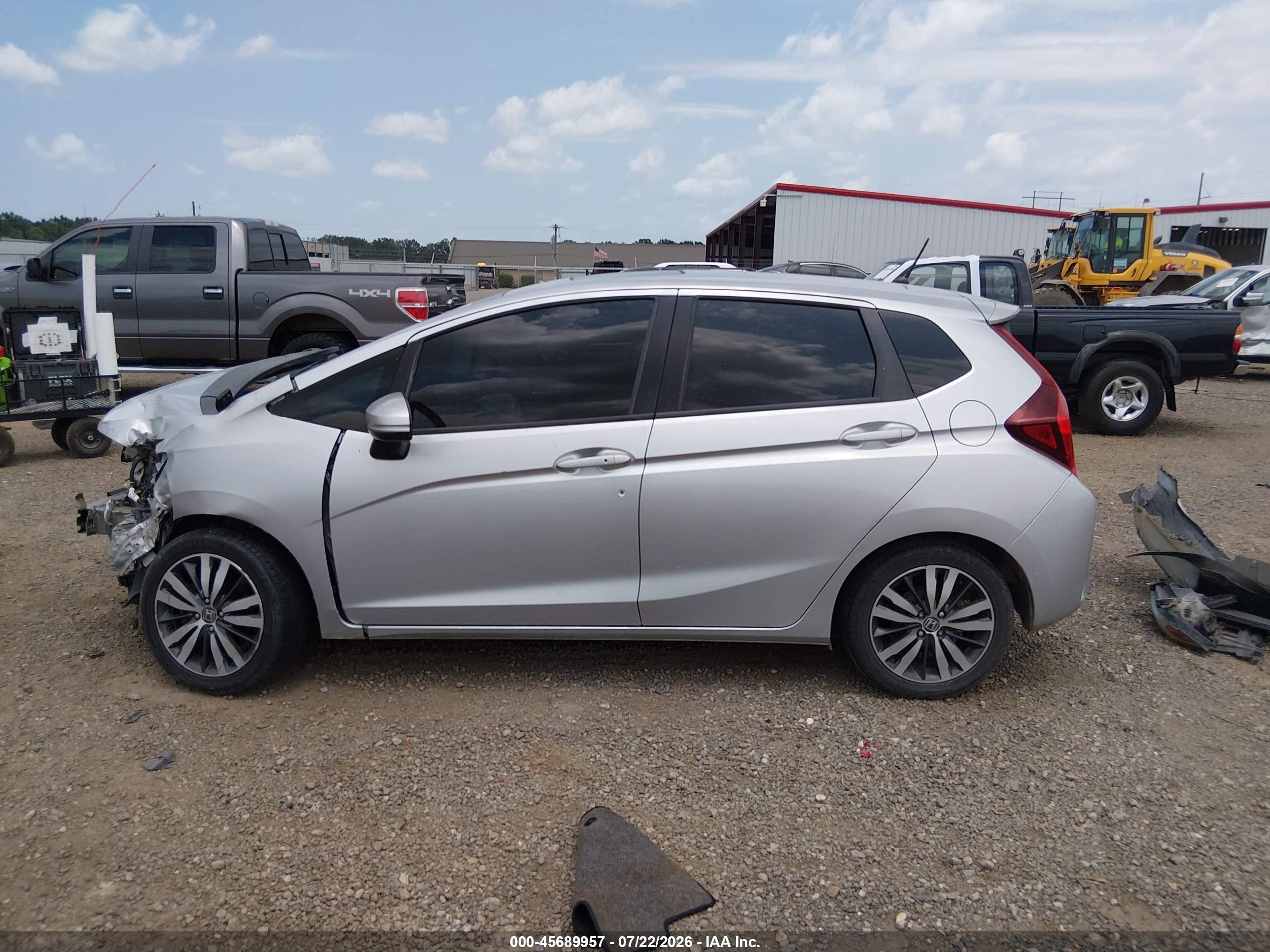 2015 Honda Fit Ex/ex-l Серебряный vin: 3HGGK5H89FM716144